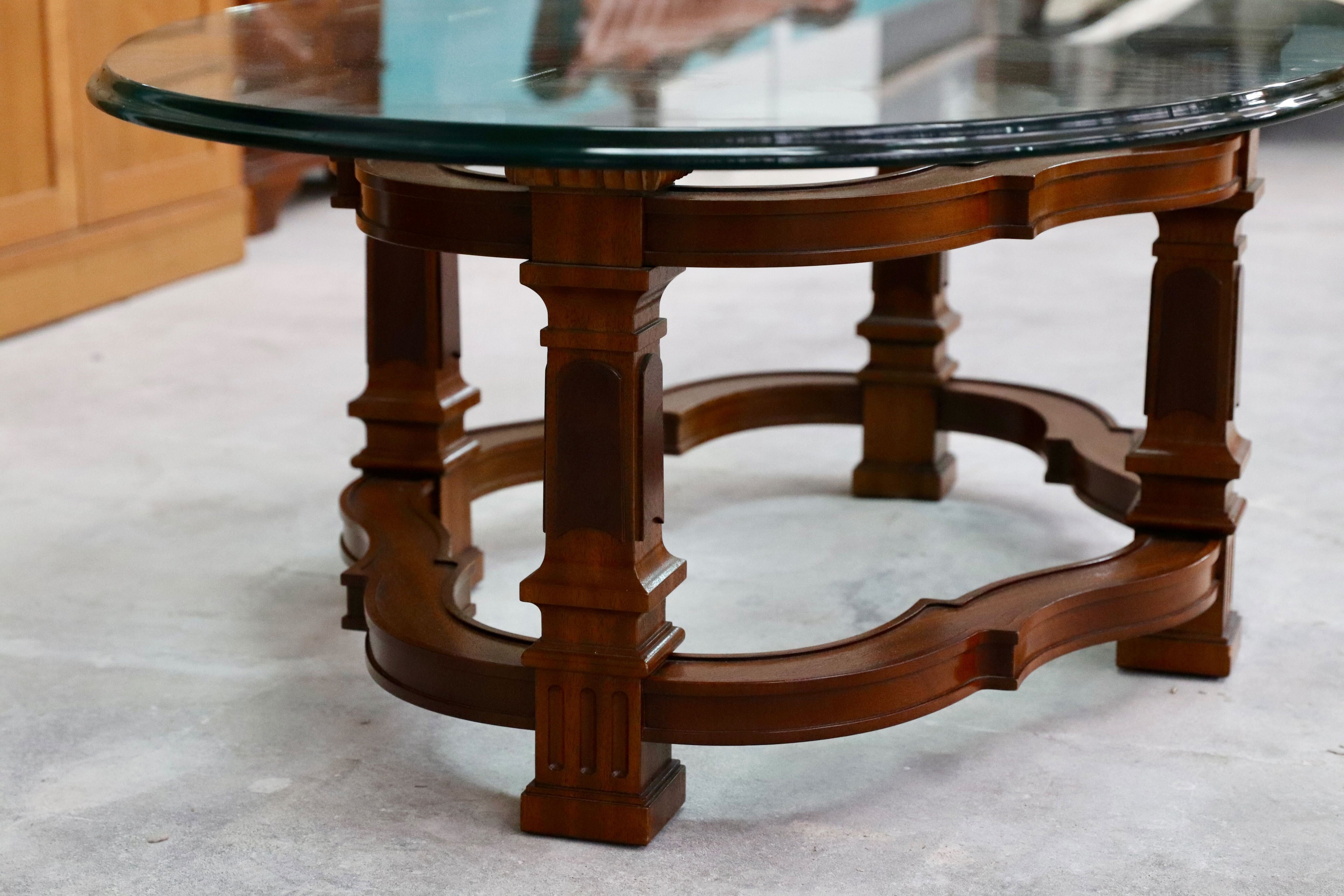 GMHO40○DREXEL HERITAGE / ドレクセルヘリテイジ フランチェスカ センターテーブル リビングテーブル ガラステーブル 約48万