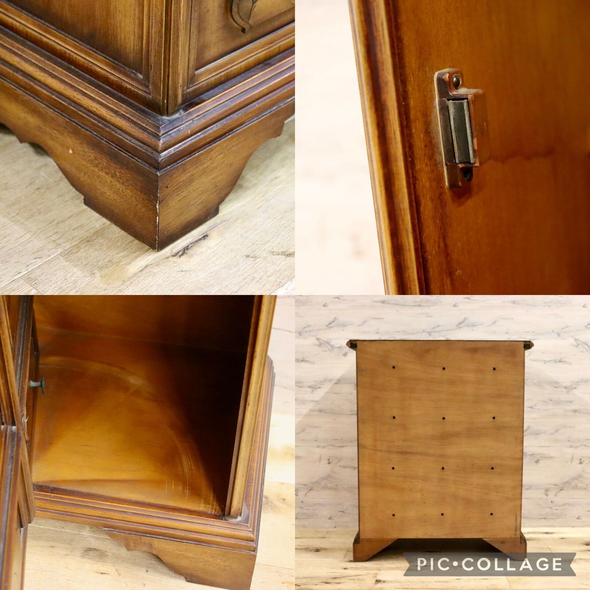 GMHS174○西洋アンティーク スリッパラック 飾り台 花台 電話台 収納家具 玄関収納 ヴィンテージ クラシック