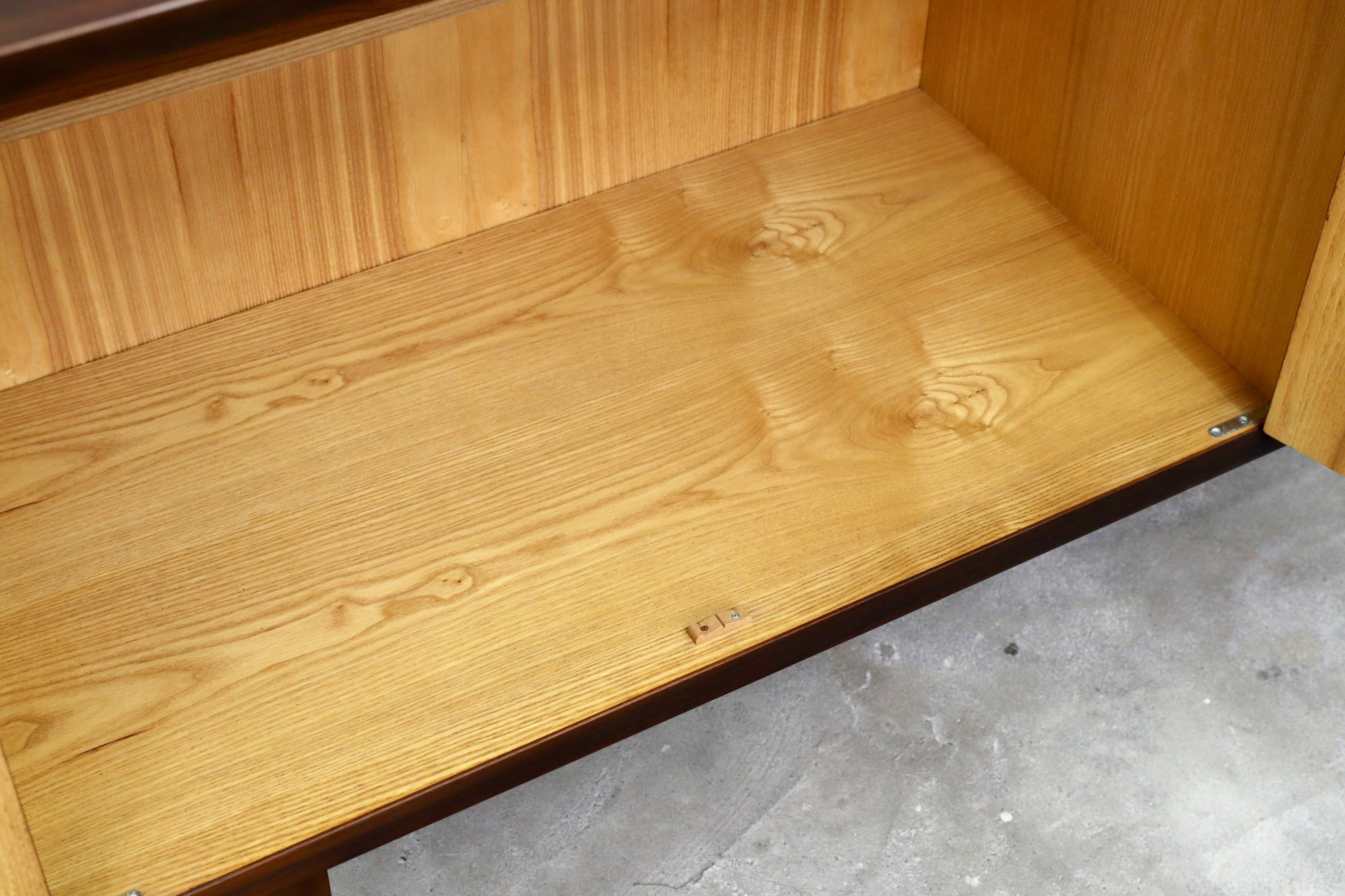 GMIK44○オールドカリモク karimoku ローズウッド サイドボード リビングボード 収納家具 年代物 ヴィンテージ