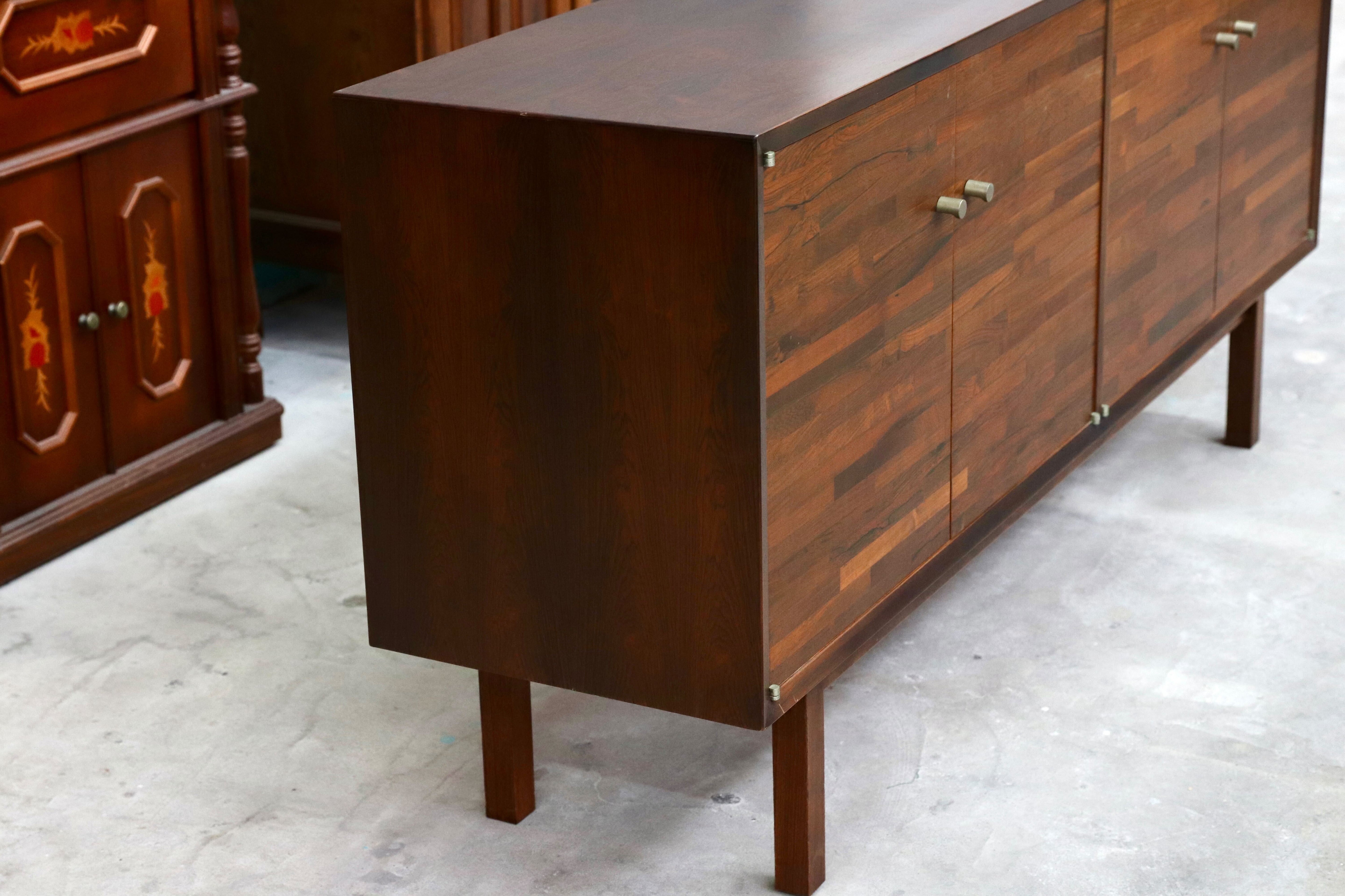 GMIK44○オールドカリモク karimoku ローズウッド サイドボード リビングボード 収納家具 年代物 ヴィンテージ