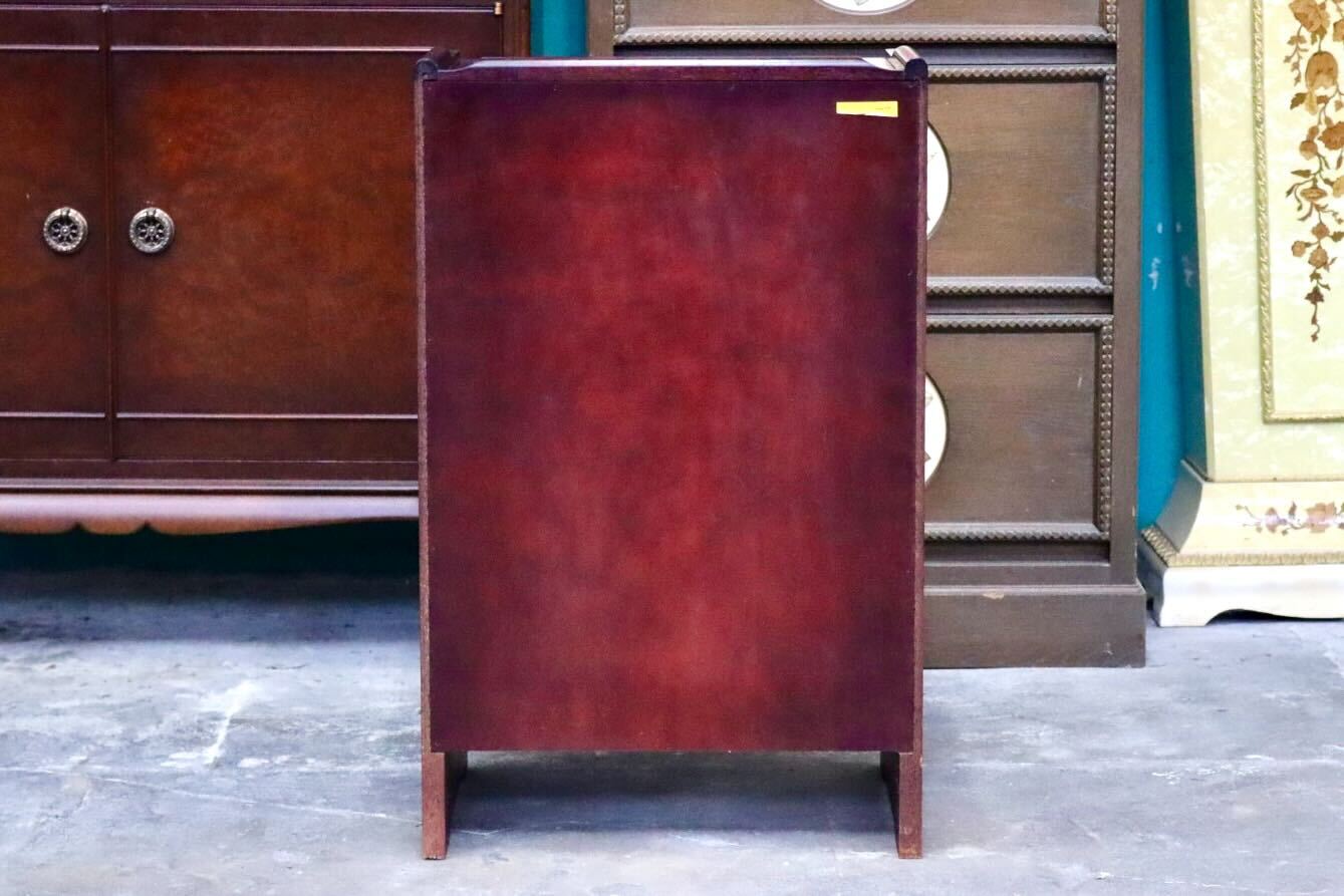 GMIK810B○karimoku / カリモク オールドカリモク 電話台 花台 サイドキャビネット 飾り棚 引き出し 木製 国産家具