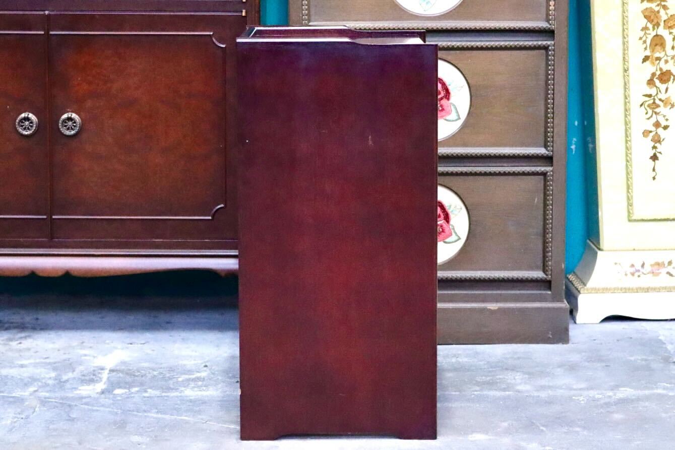 GMIK810B○karimoku / カリモク オールドカリモク 電話台 花台 サイドキャビネット 飾り棚 引き出し 木製 国産家具