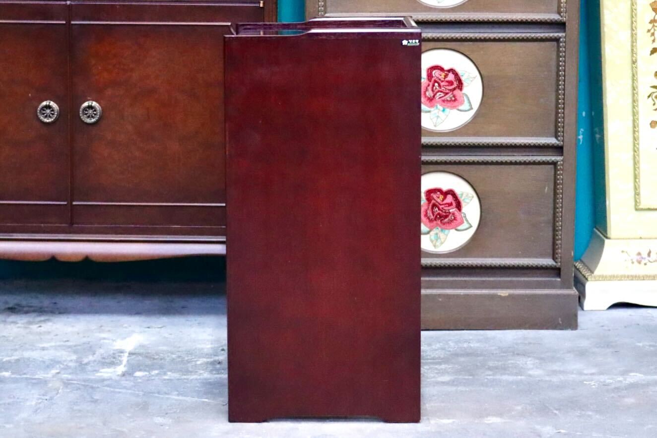 GMIK810B○karimoku / カリモク オールドカリモク 電話台 花台 サイドキャビネット 飾り棚 引き出し 木製 国産家具