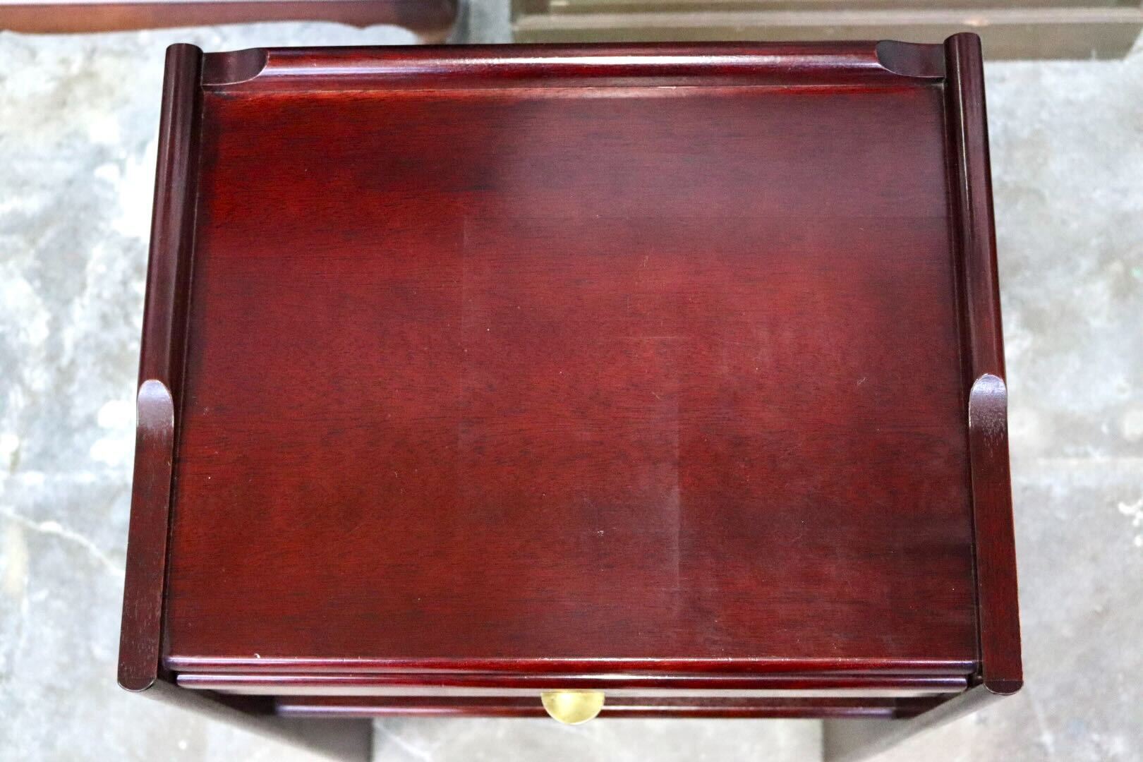 GMIK810B○karimoku / カリモク オールドカリモク 電話台 花台 サイドキャビネット 飾り棚 引き出し 木製 国産家具