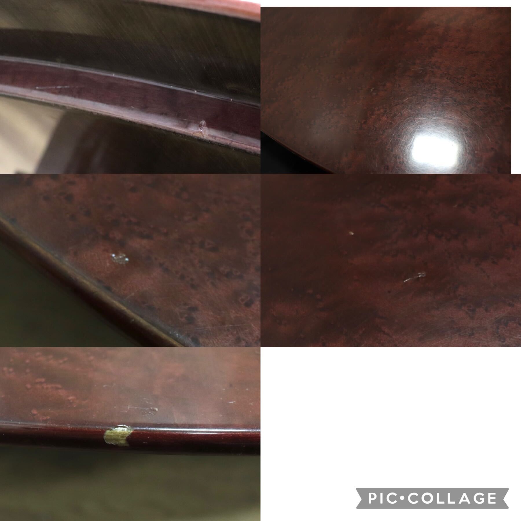 GMGK172○Saporiti Italia / サポリティ イタリア バーズアイメープル ラウンドテーブル リビングテーブル 座卓 モダン 希少 定価約40万