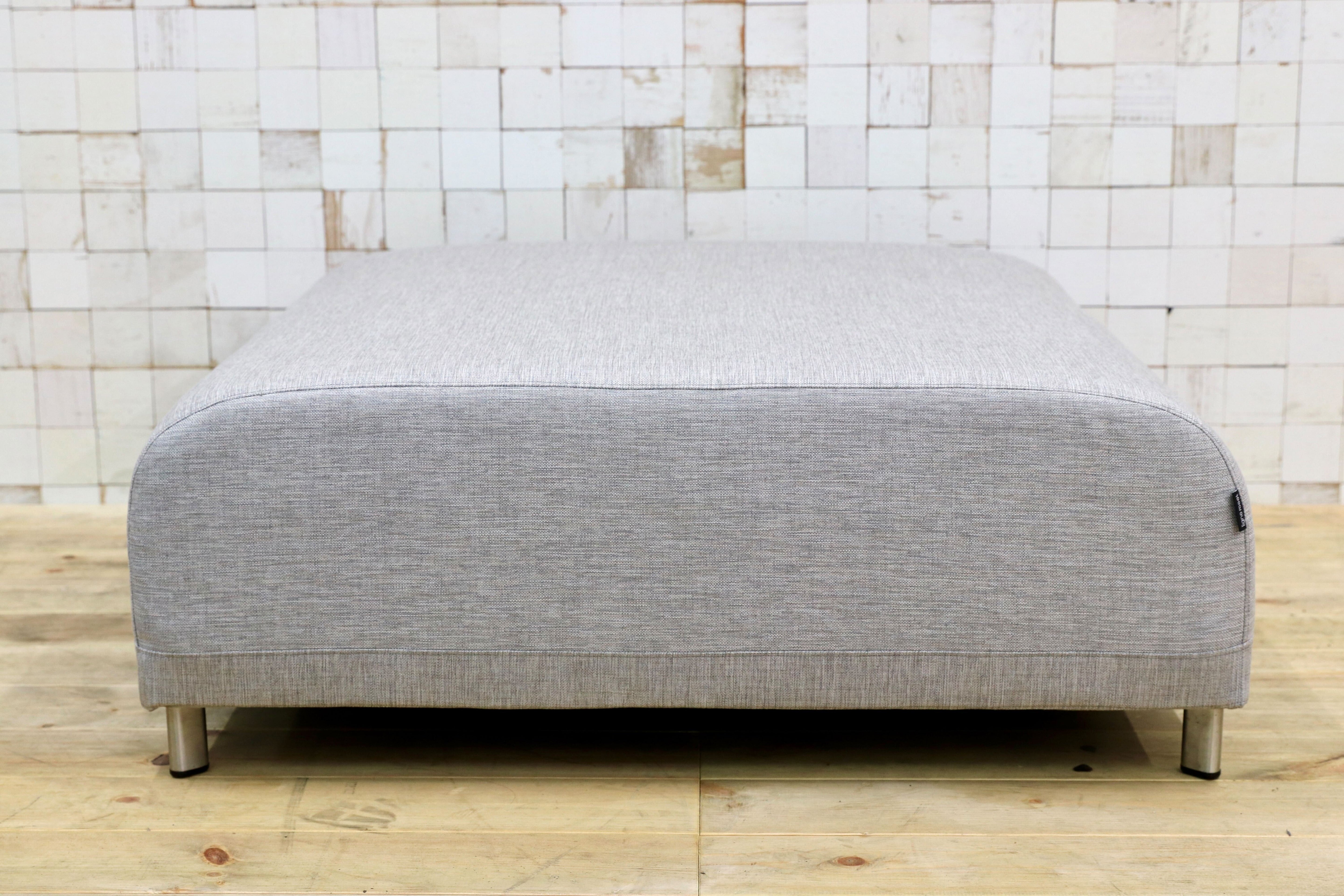 GMHO107○ligne roset / リーンロゼ ROSETOPIUM ロゼオピューム パフ オットマン スツール ファブリック 新規張替え済み 定価約20万