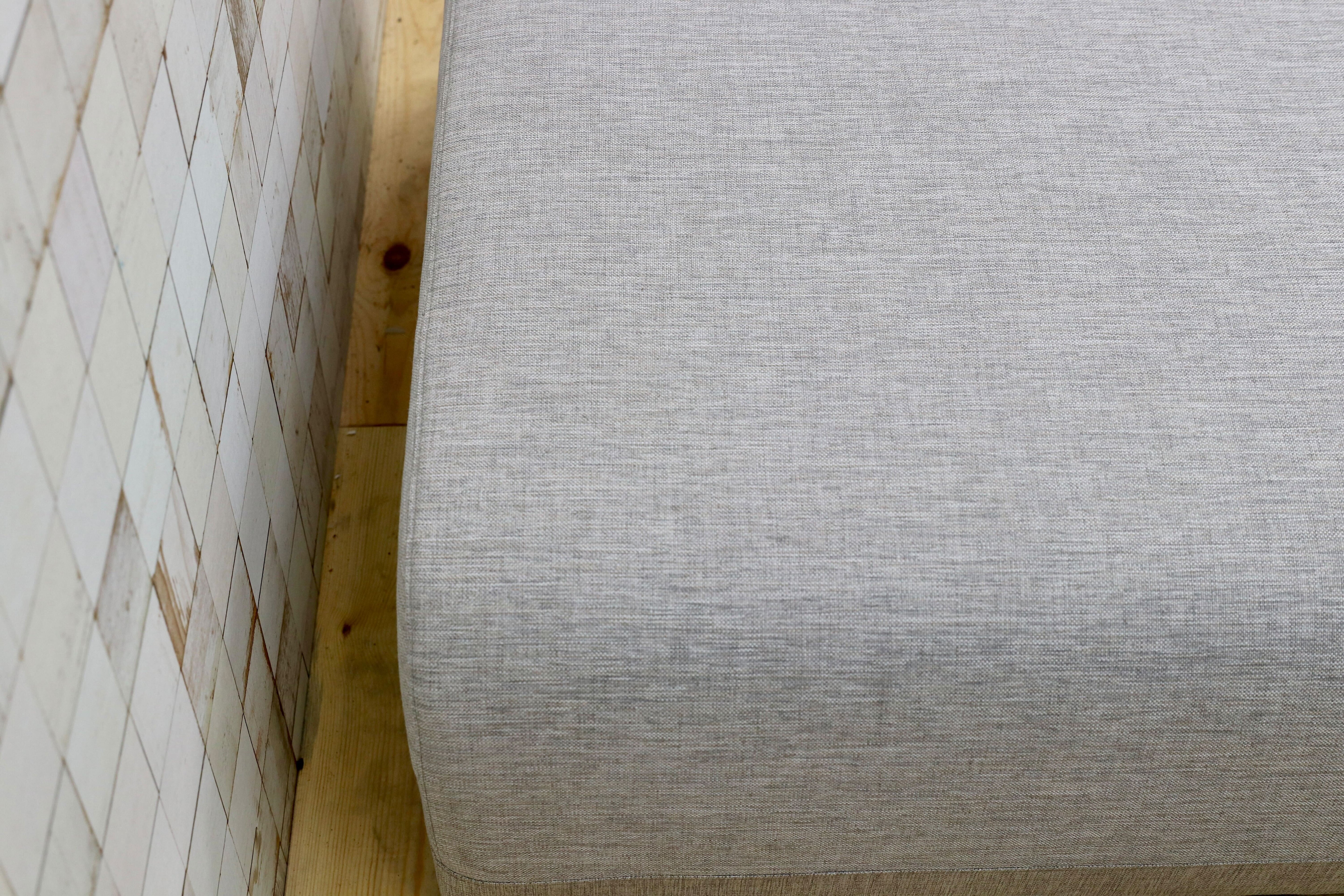 GMHO107○ligne roset / リーンロゼ ROSETOPIUM ロゼオピューム パフ オットマン スツール ファブリック 新規張替え済み 定価約20万