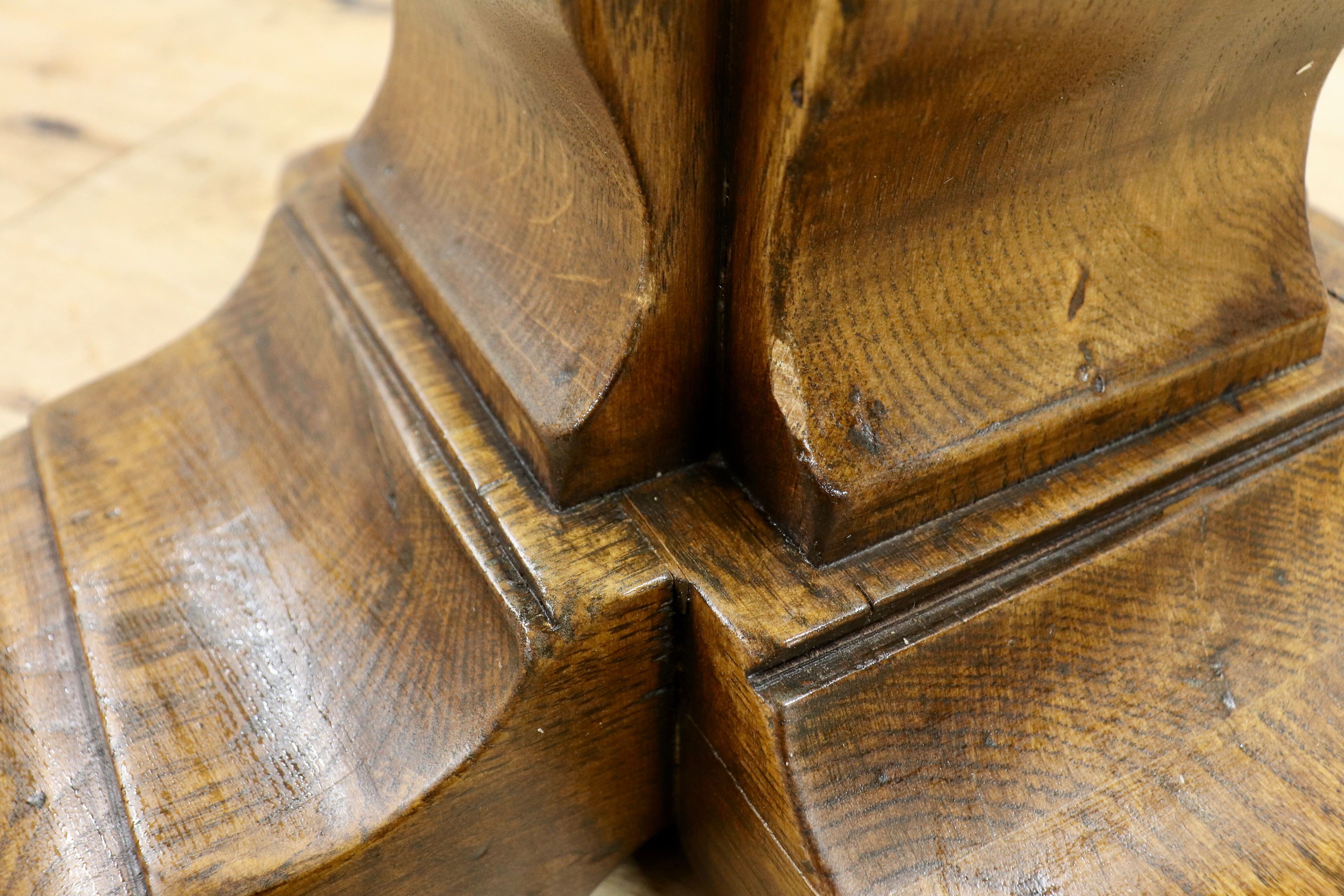 GMIK7O○スペイン製 カスティリアンスタイル バースツール ハイチェア カウンター 回転式 椅子 オーク 本革 アンティーク ヴィンテージ