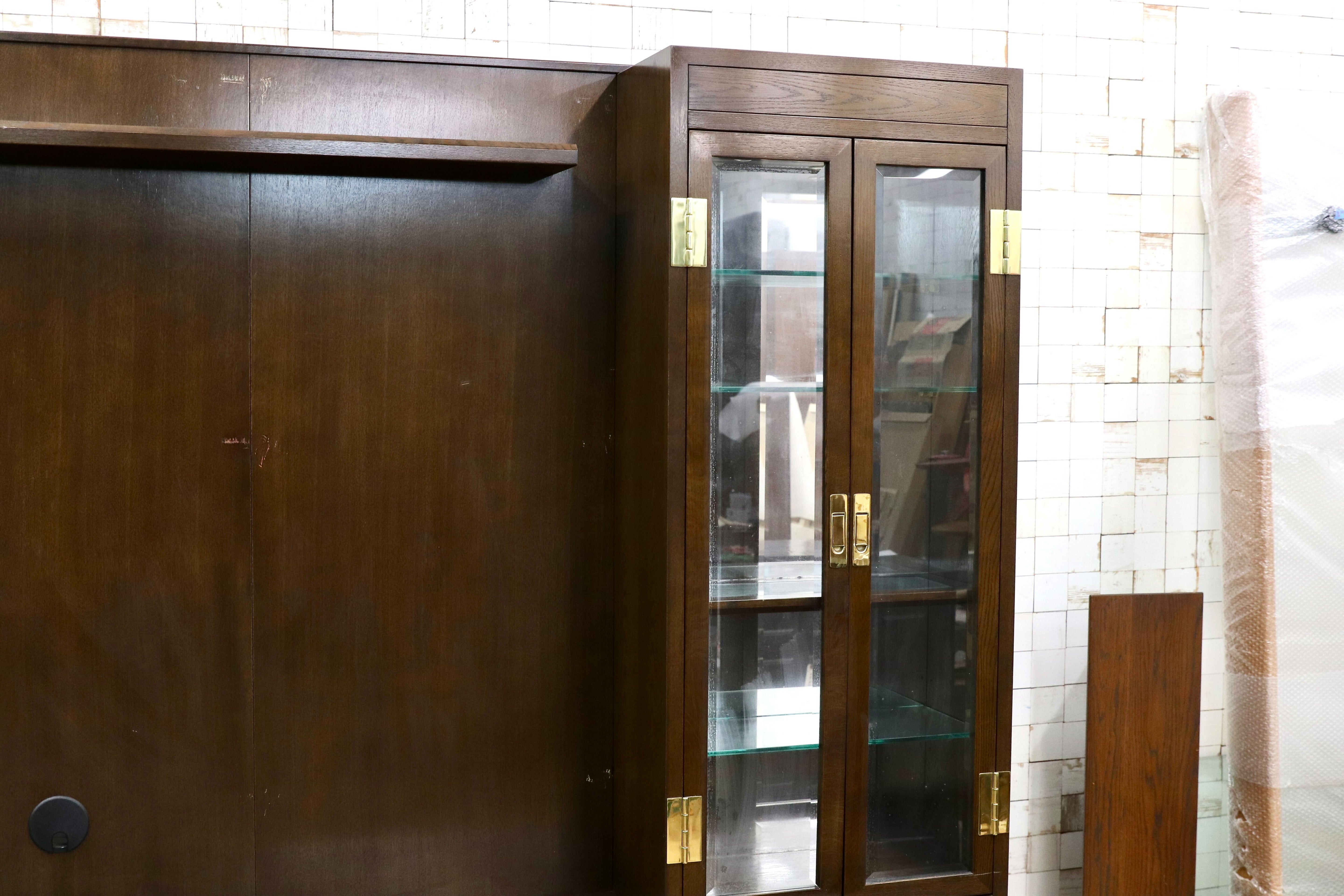 GMET85○domani / ドマーニ モーガントン HHA845MD 壁面ユニット テレビボード キャビネット シアターボード オーク材 定価約150万