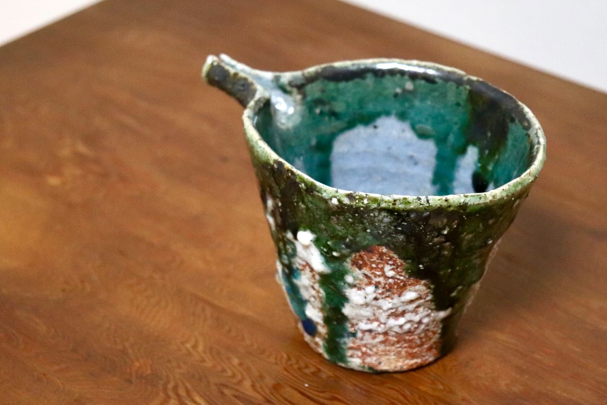 GMIO456C○千代市陶房 清水万佐年 丹波焼 片口 陶器 丹波篠山 伝統工芸 未使用