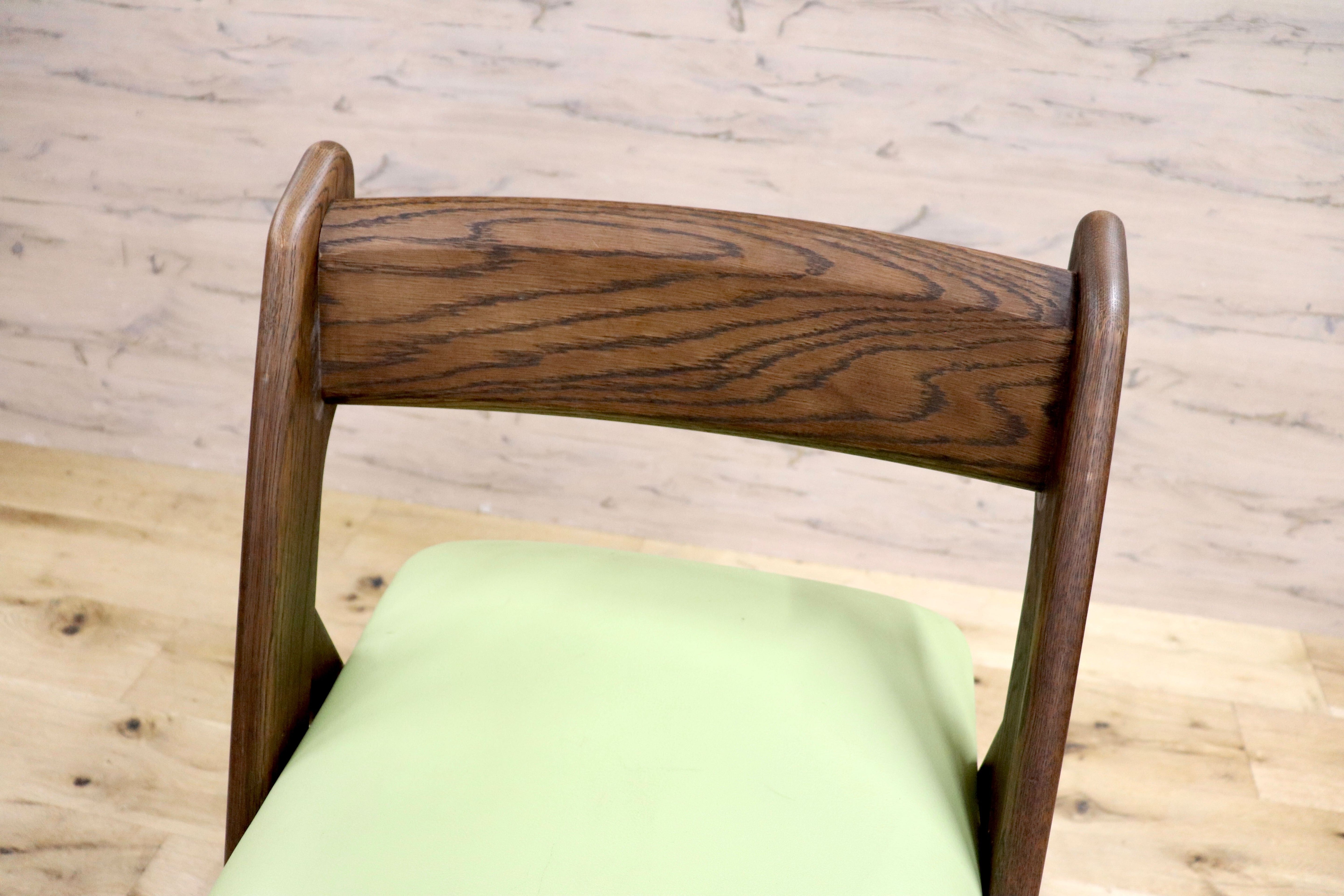 GMHK340A○karimoku / カリモク デスクチェア XT0901IK 学習椅子 キッズチェア キャスター付き 高さ調整 ライムグリーン オーク 合皮