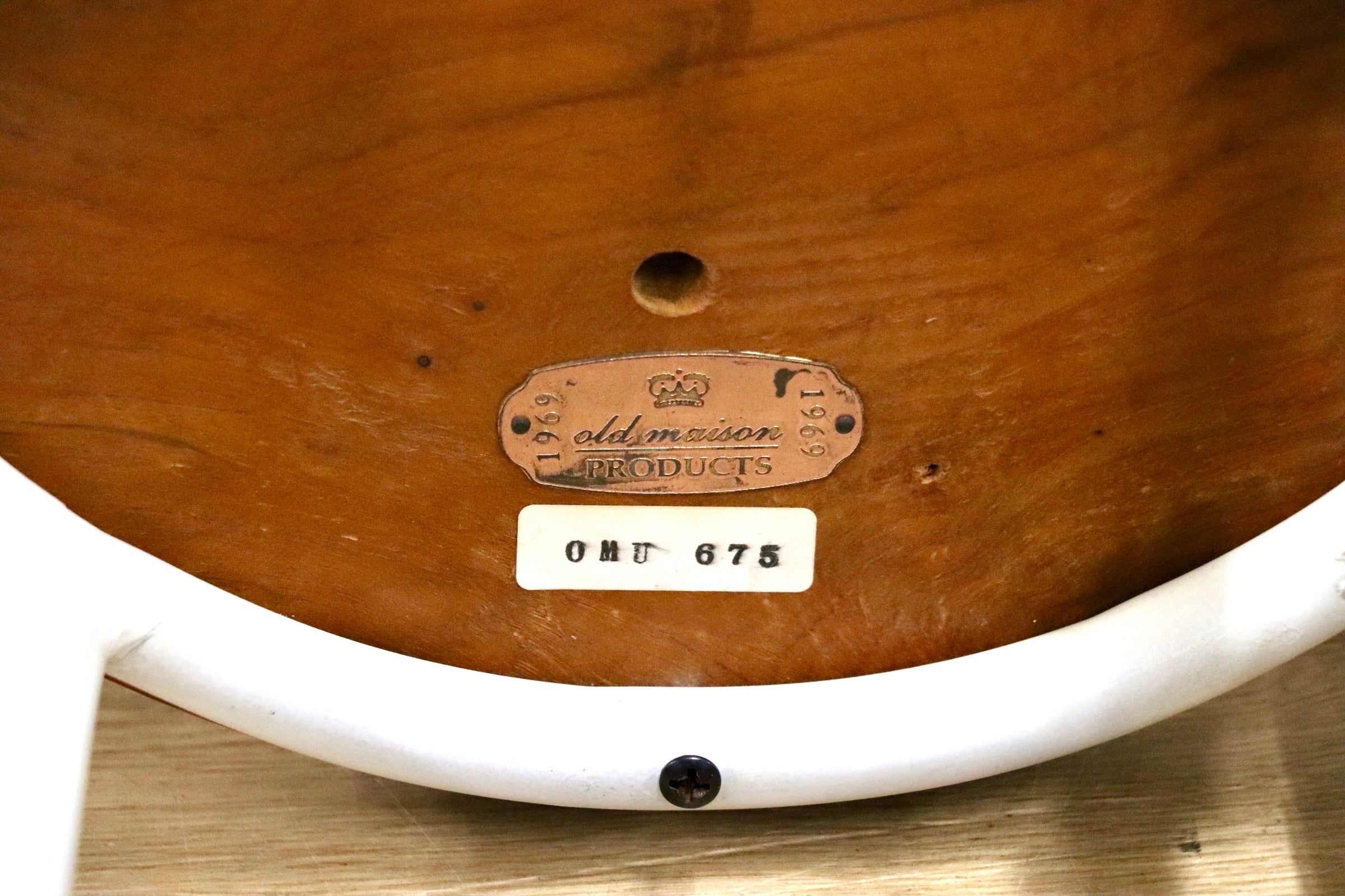 GMJS124G○old maison / オールドメゾン アイアンスツール カウンターチェア ハイスツール チーク無垢材 ヴィンテージ インダストリアル