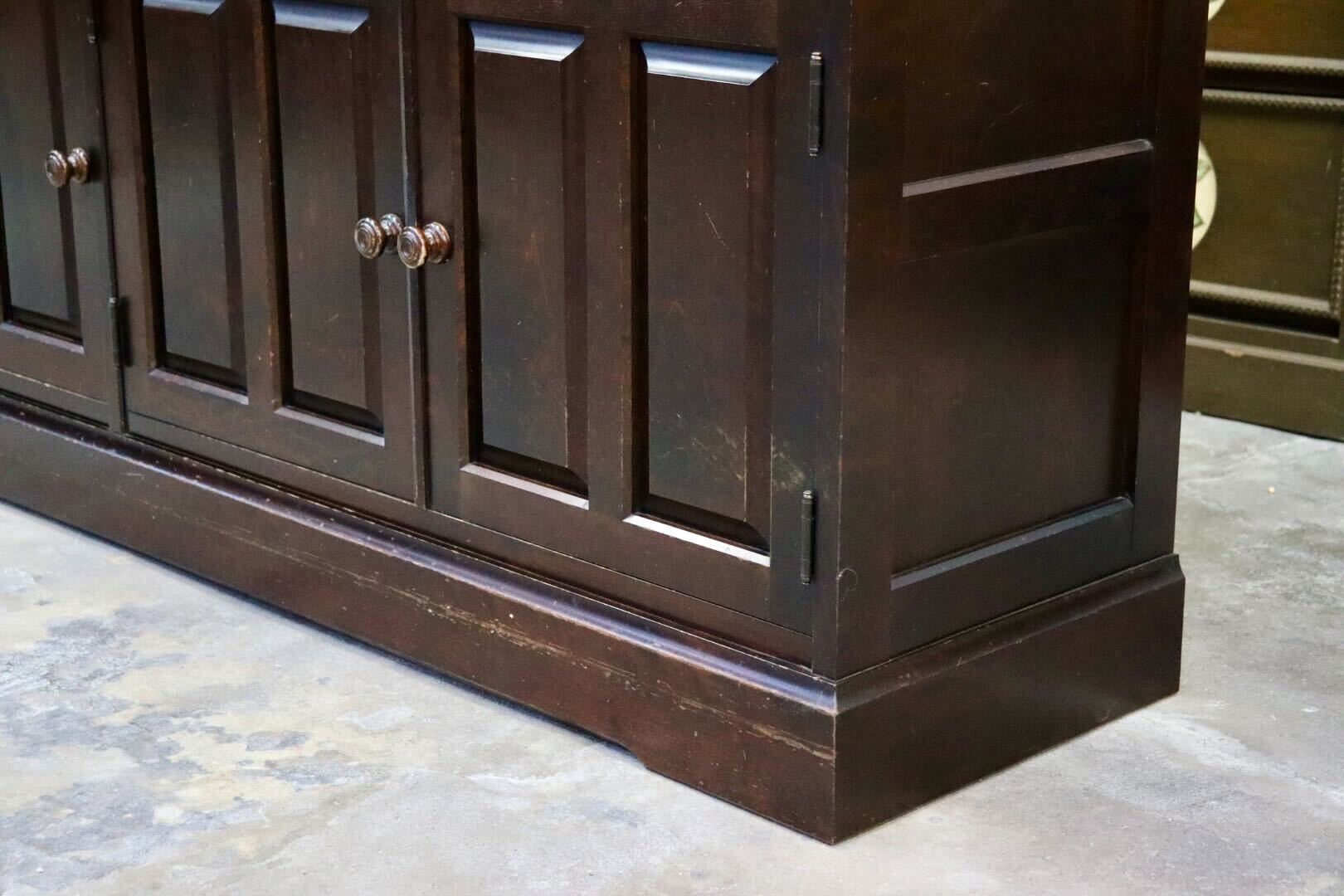 GMIS311○北海道民芸家具 食器棚 水屋棚 キャビネット 飾り棚 樺材 民藝 和モダン 古民家 アンティーク レトロ 飛騨産業