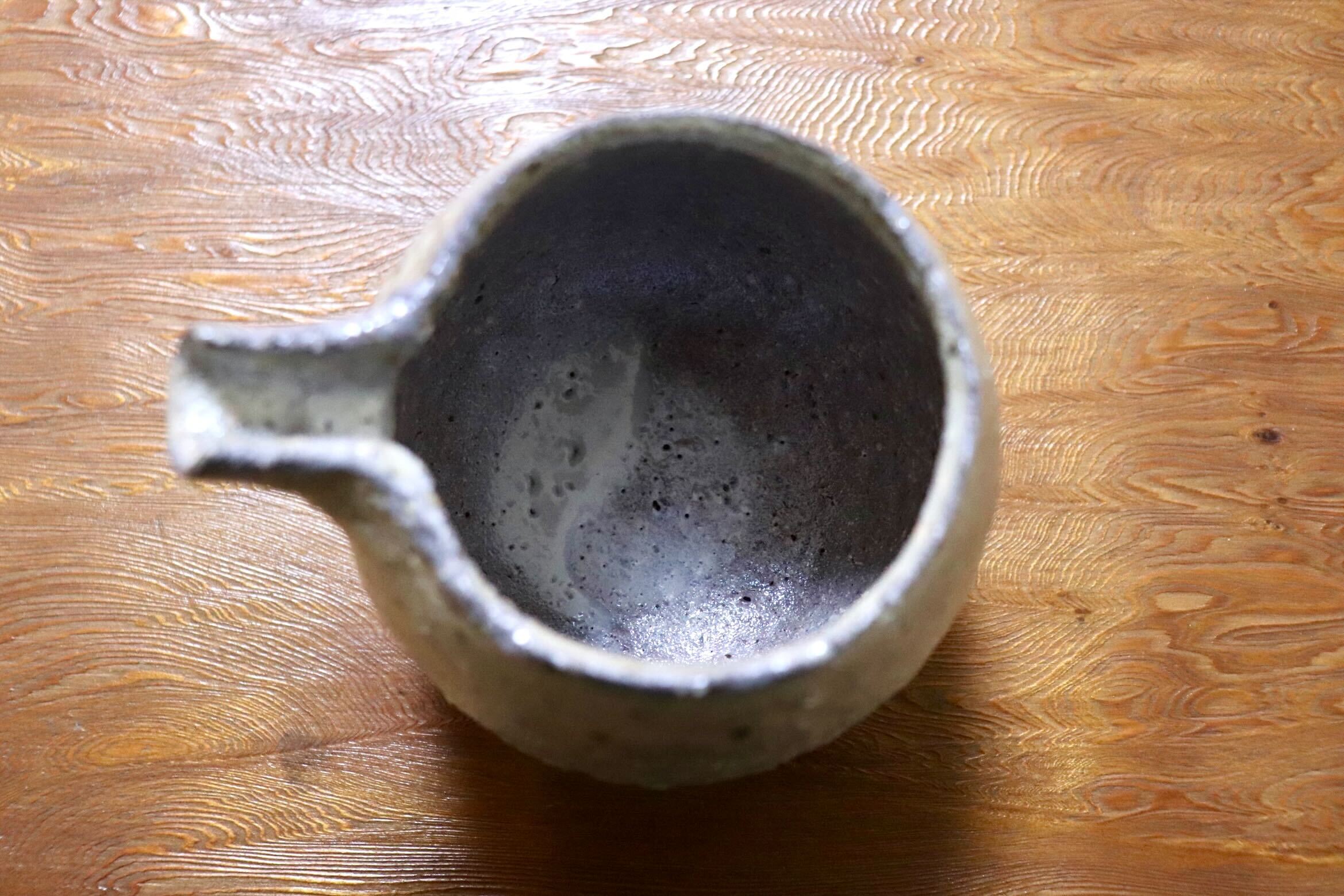 GMIO456D○千代市陶房 清水万佐年 丹波焼 片口 陶器 丹波篠山 伝統工芸 未使用