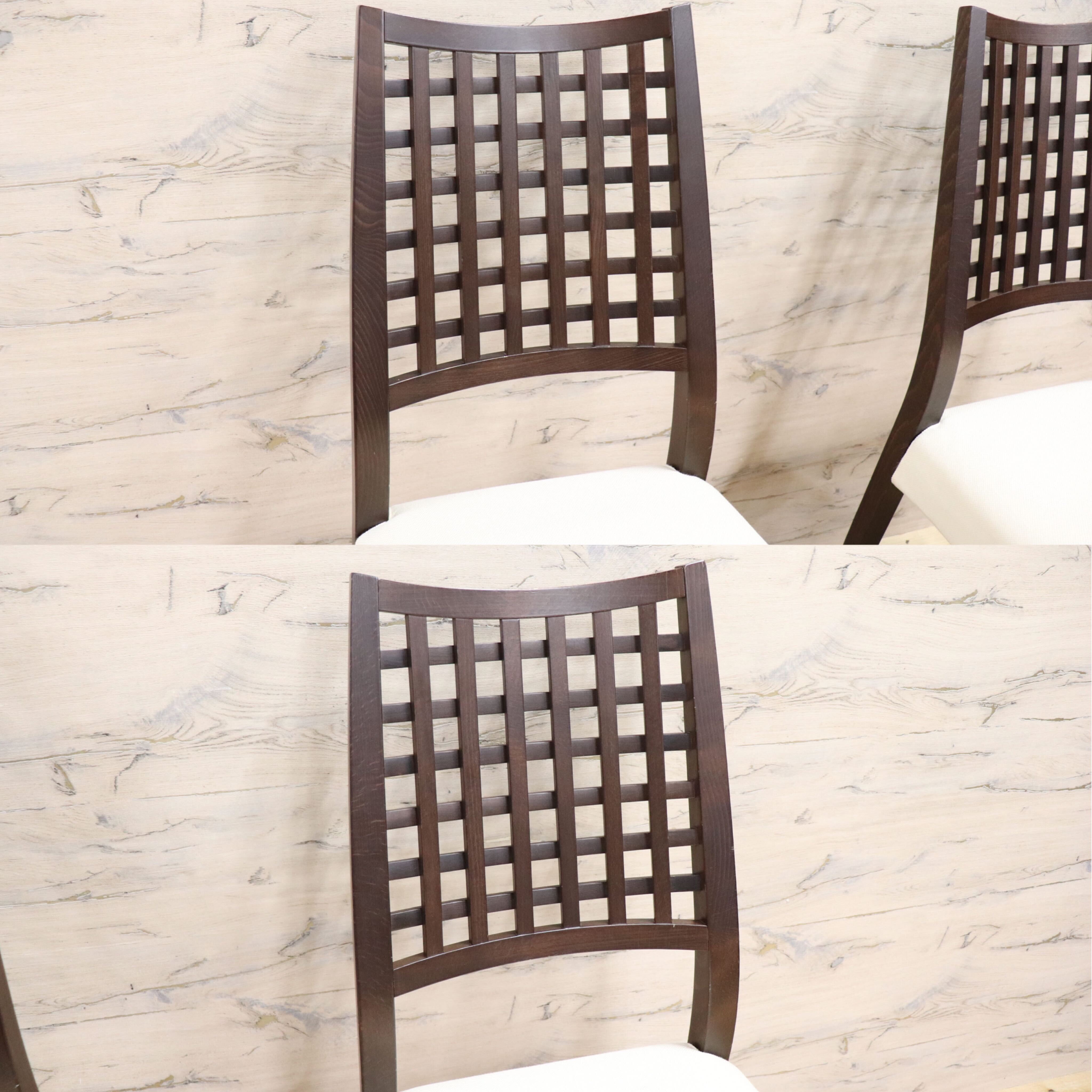GMGN56○Calligaris / カリガリス ダイニングチェア 椅子 2脚セット アイボリー ファブリック モダン イタリア モダン