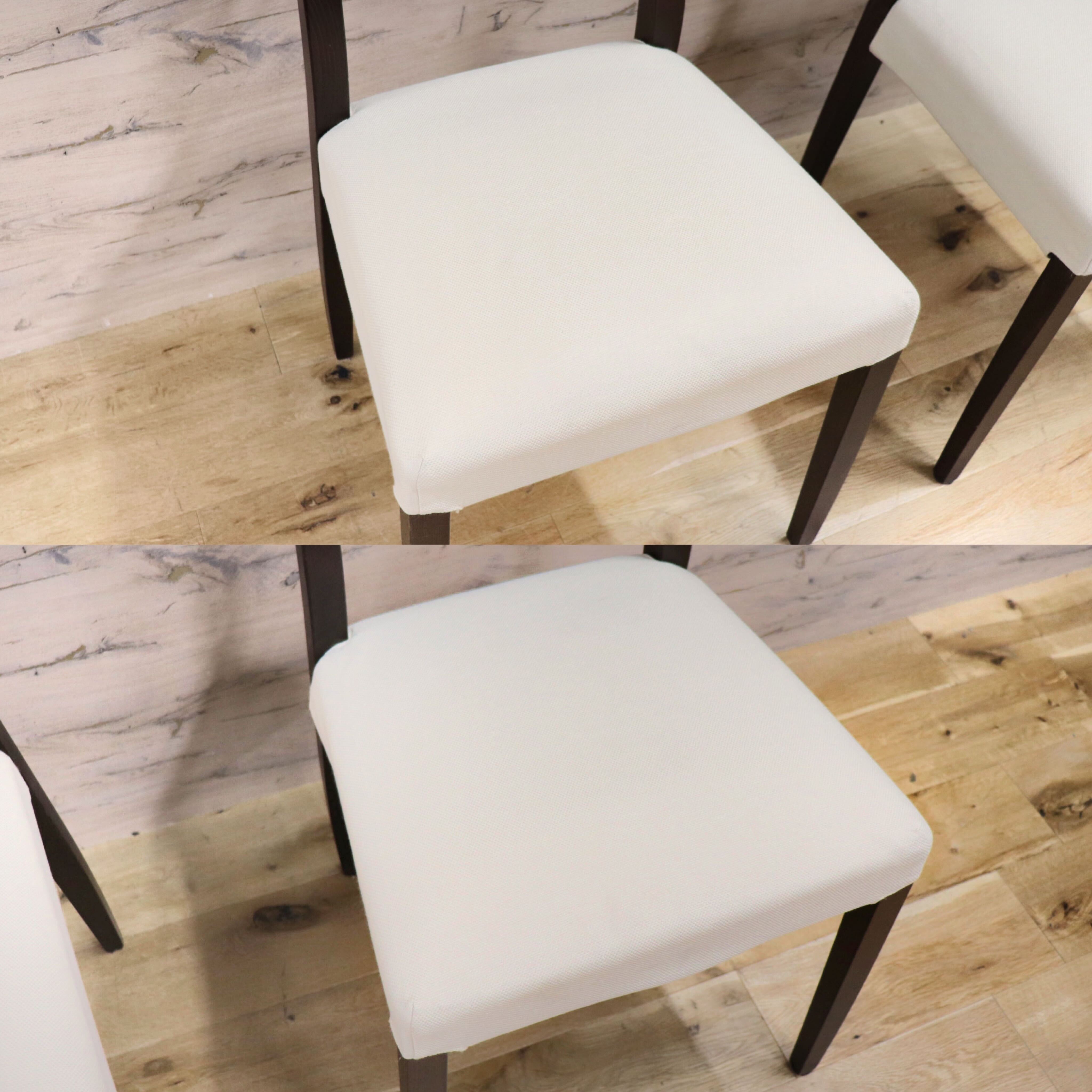 GMGN56○Calligaris / カリガリス ダイニングチェア 椅子 2脚セット アイボリー ファブリック モダン イタリア モダン