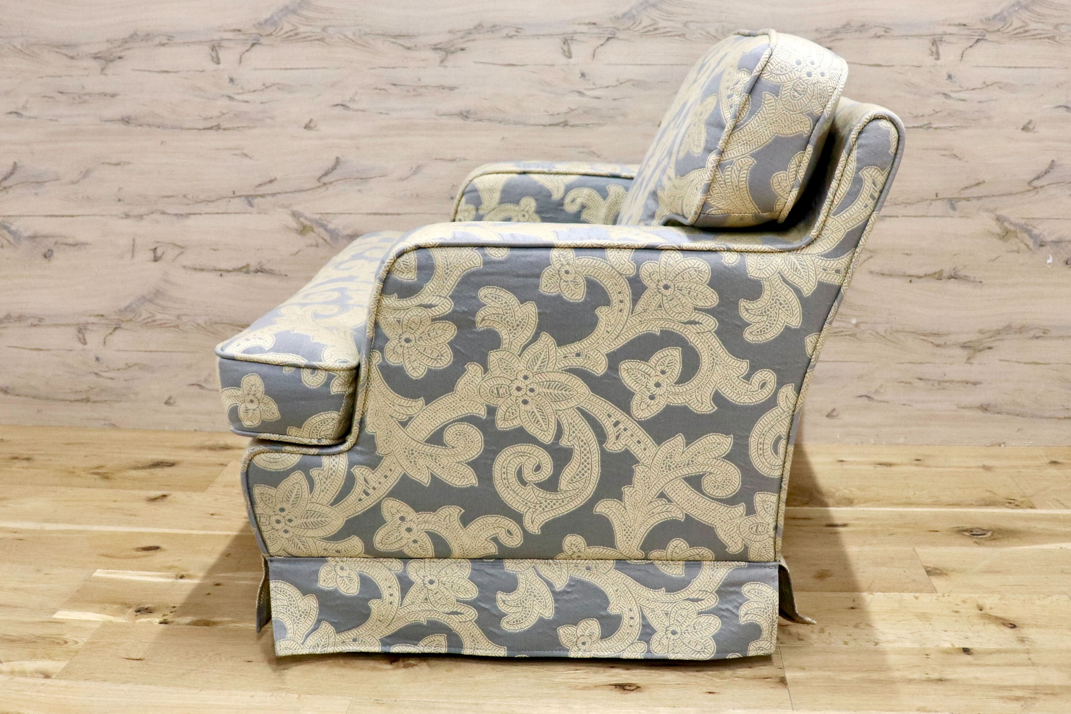 GMHS506F○CONDE HOUSE / カンディハウス インテリアセンター 北海道旭川 シングルソファ ファブリック 一人掛けソファ 水色 国産家具