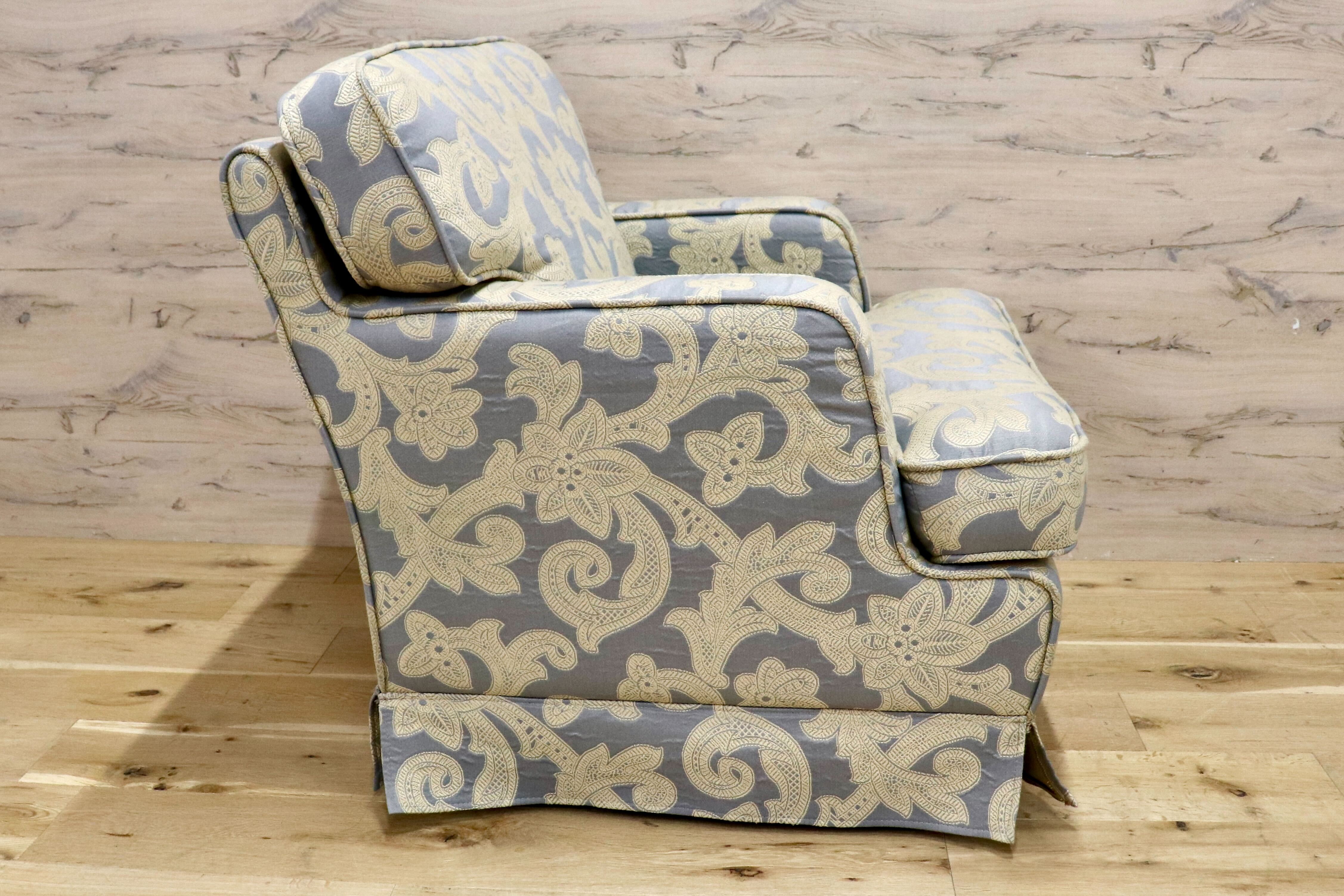 GMHS506F○CONDE HOUSE / カンディハウス インテリアセンター 北海道旭川 シングルソファ ファブリック 一人掛けソファ 水色 国産家具