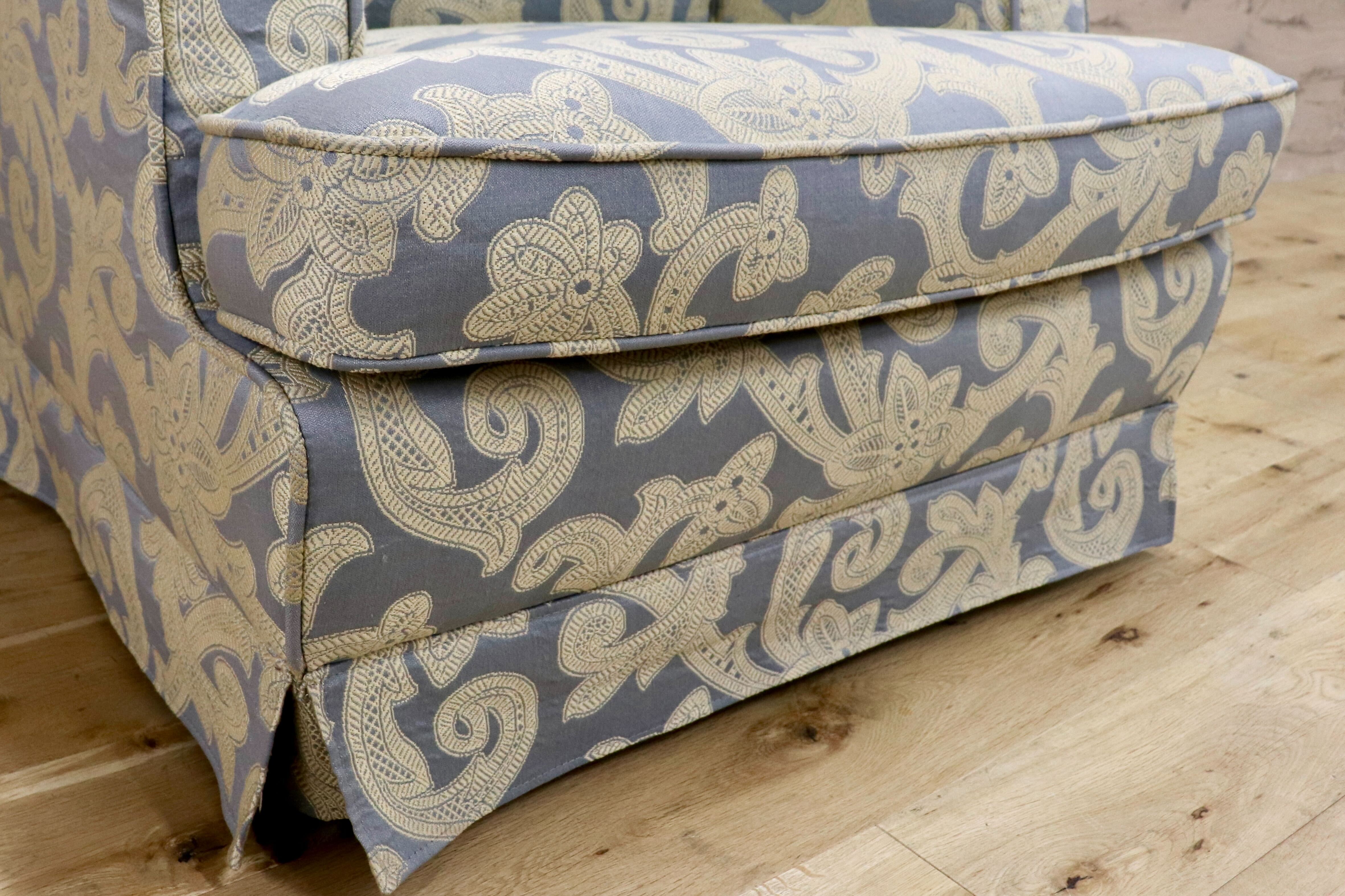 GMHS506F○CONDE HOUSE / カンディハウス インテリアセンター 北海道旭川 シングルソファ ファブリック 一人掛けソファ 水色 国産家具