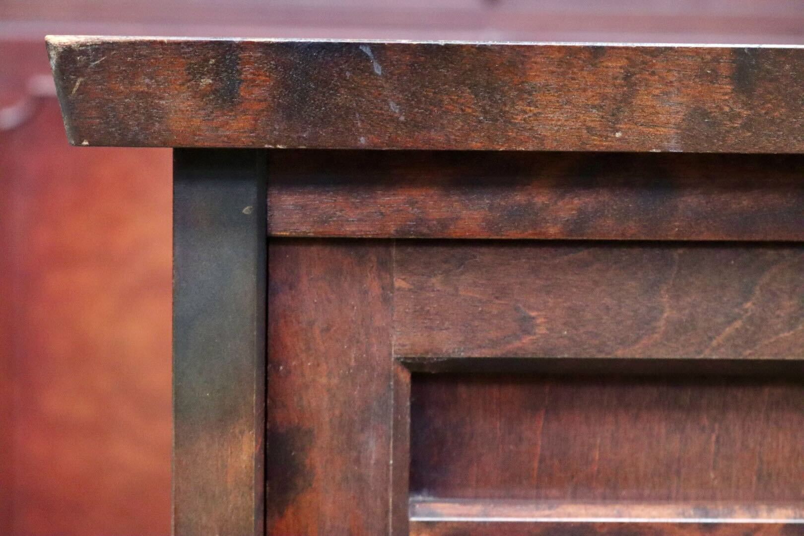 GMIS428A○北海道民芸家具 キャビネット サイドボード 棚 引き出し リビング収納 木製 樺材 レトロ クラシック ヴィンテージ 国産家具