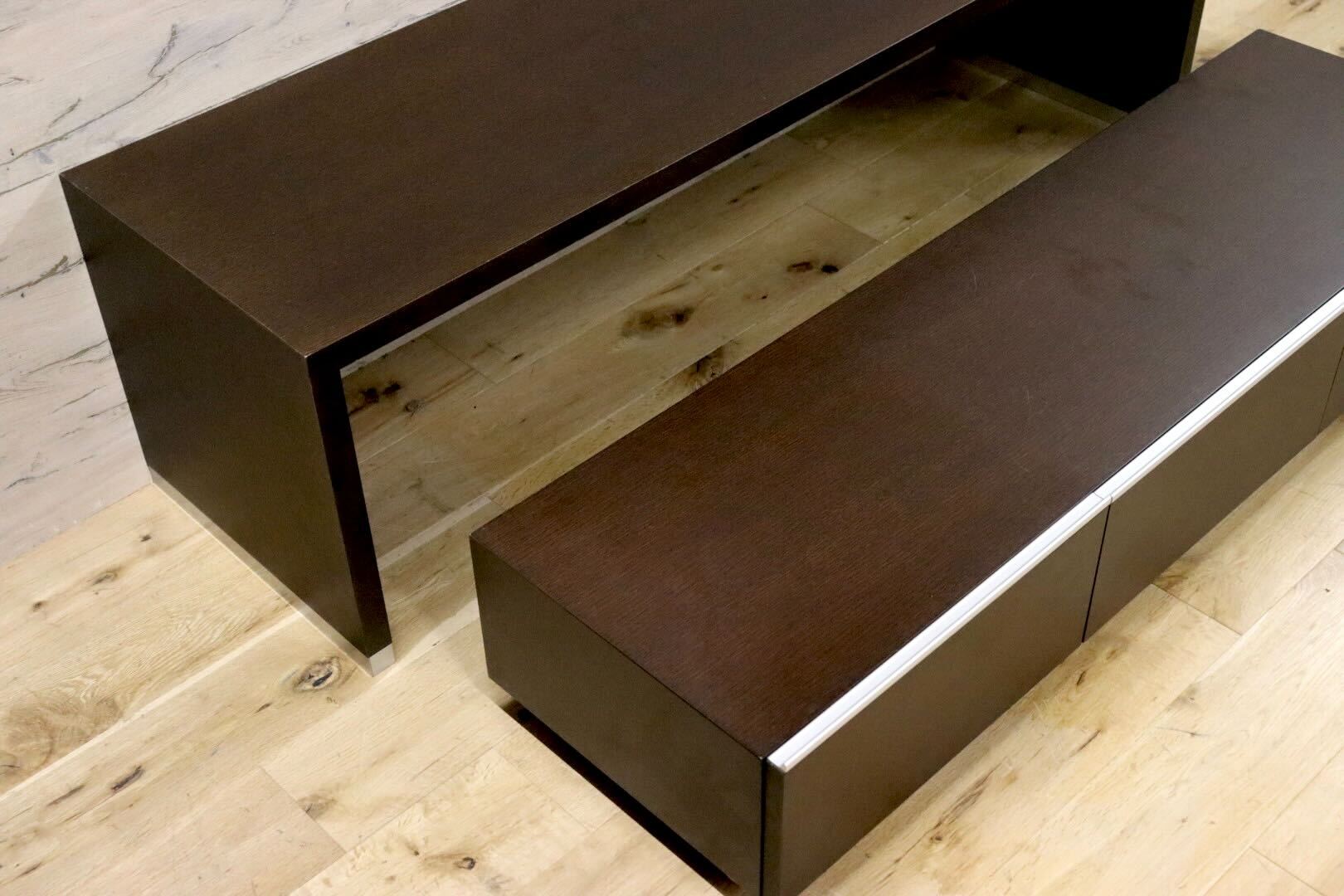 GMHS15○TVボード AVボード ローボード リビング収納 ダークブラウン スタイリッシュ モダン 検)アルモニア アクタス カリモク