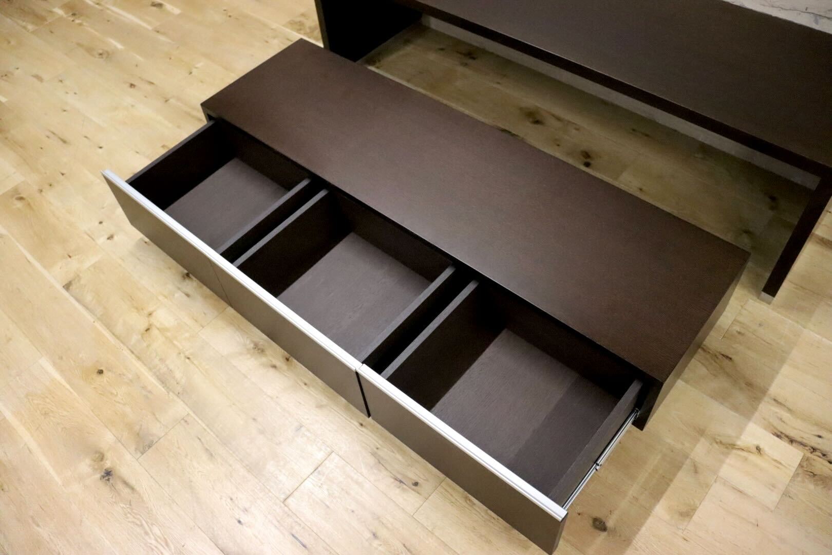 GMHS15○TVボード AVボード ローボード リビング収納 ダークブラウン スタイリッシュ モダン 検)アルモニア アクタス カリモク