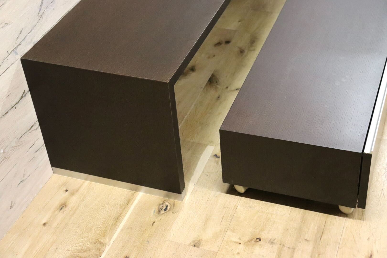 GMHS15○TVボード AVボード ローボード リビング収納 ダークブラウン スタイリッシュ モダン 検)アルモニア アクタス カリモク