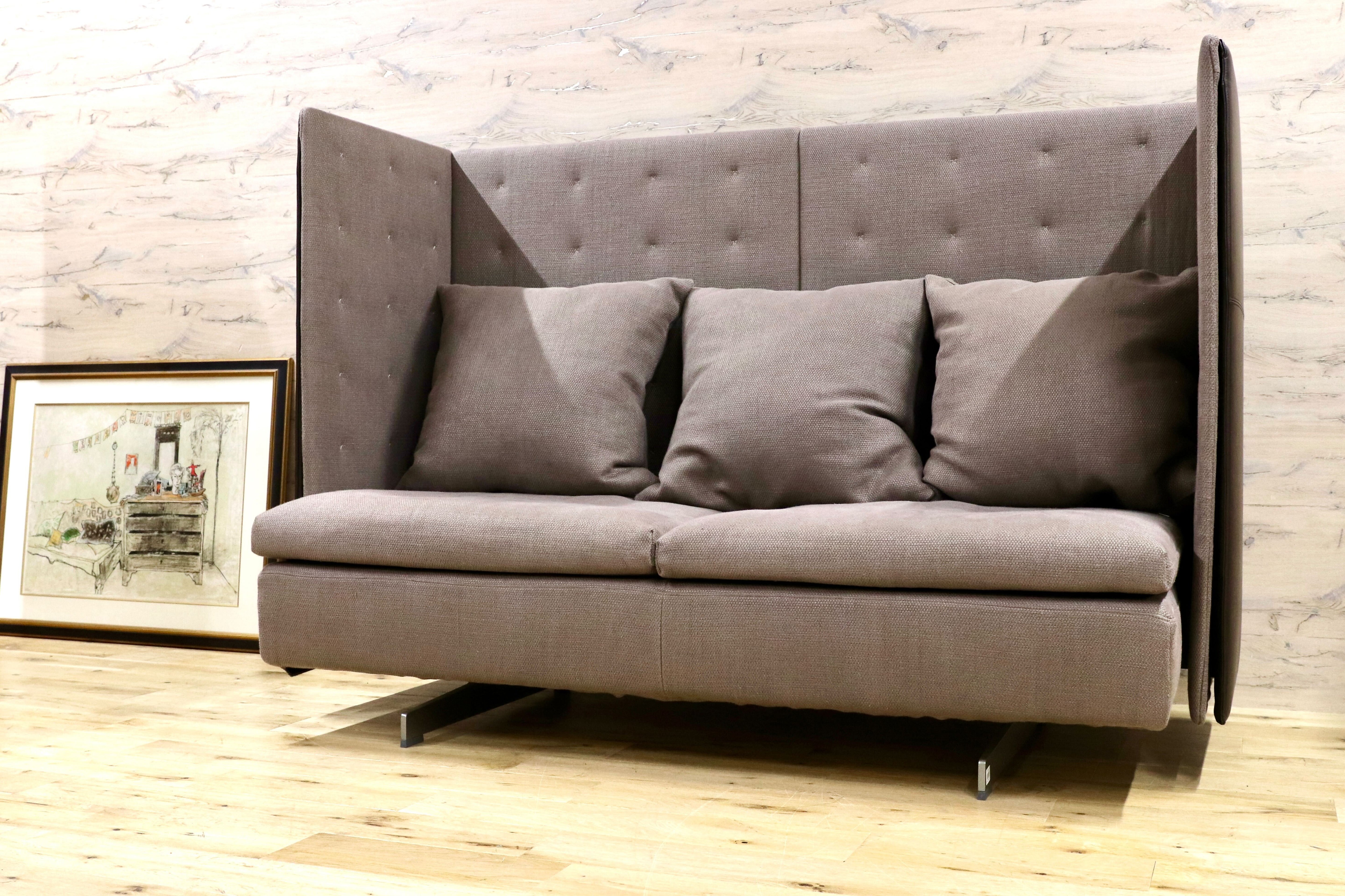 GMHF6○Poltrona Frau / ポルトローナフラウ グラントリノ HB ハバナ 2人掛けソファ ジャン・マリー・マッソー 約291万 ショールーム展示品※発送不可