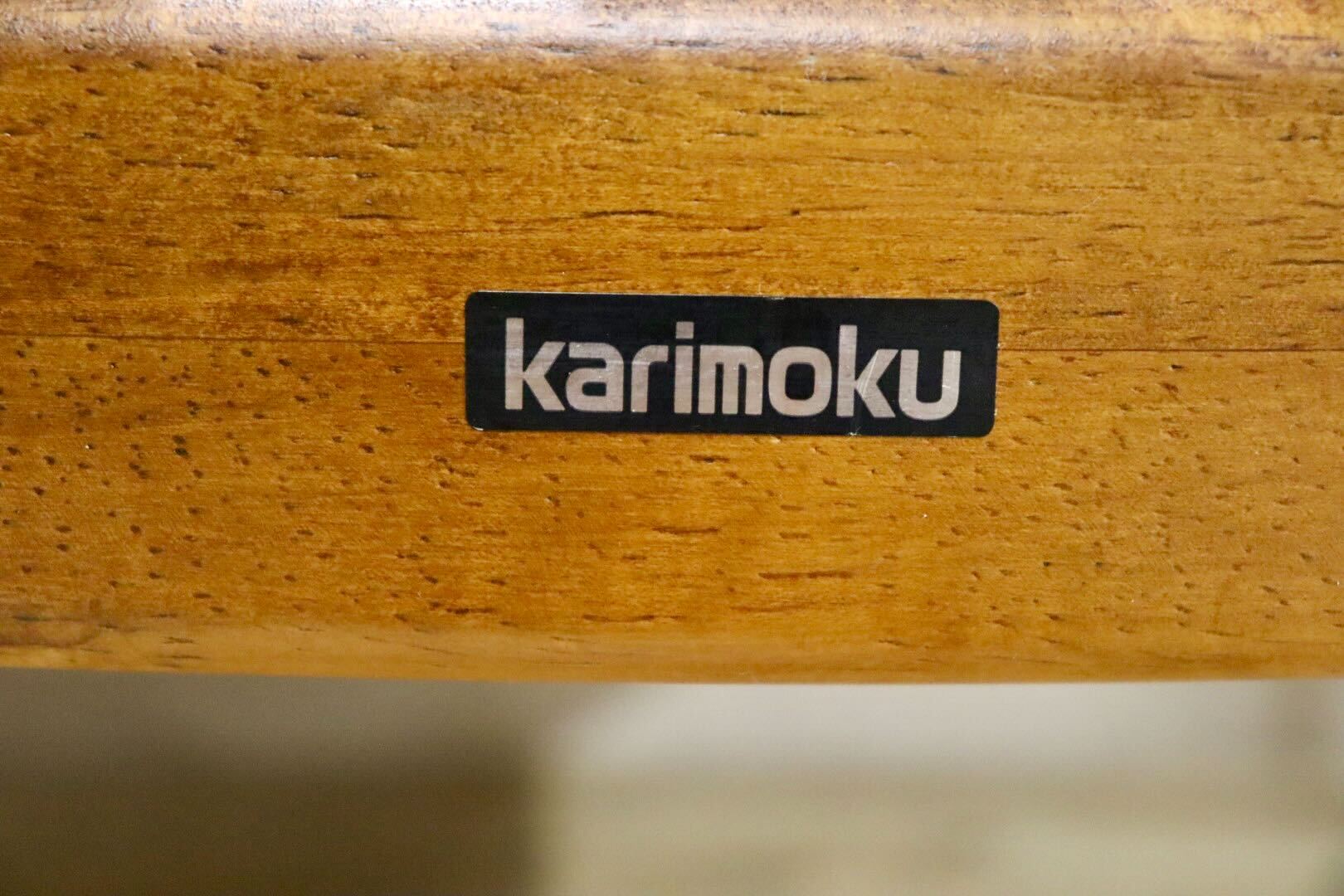 GMHH106A○karimoku / カリモク アームチェア ラウンジチェア シングルソファ ラタン ファブリック 椅子 アンティーク 国産家具