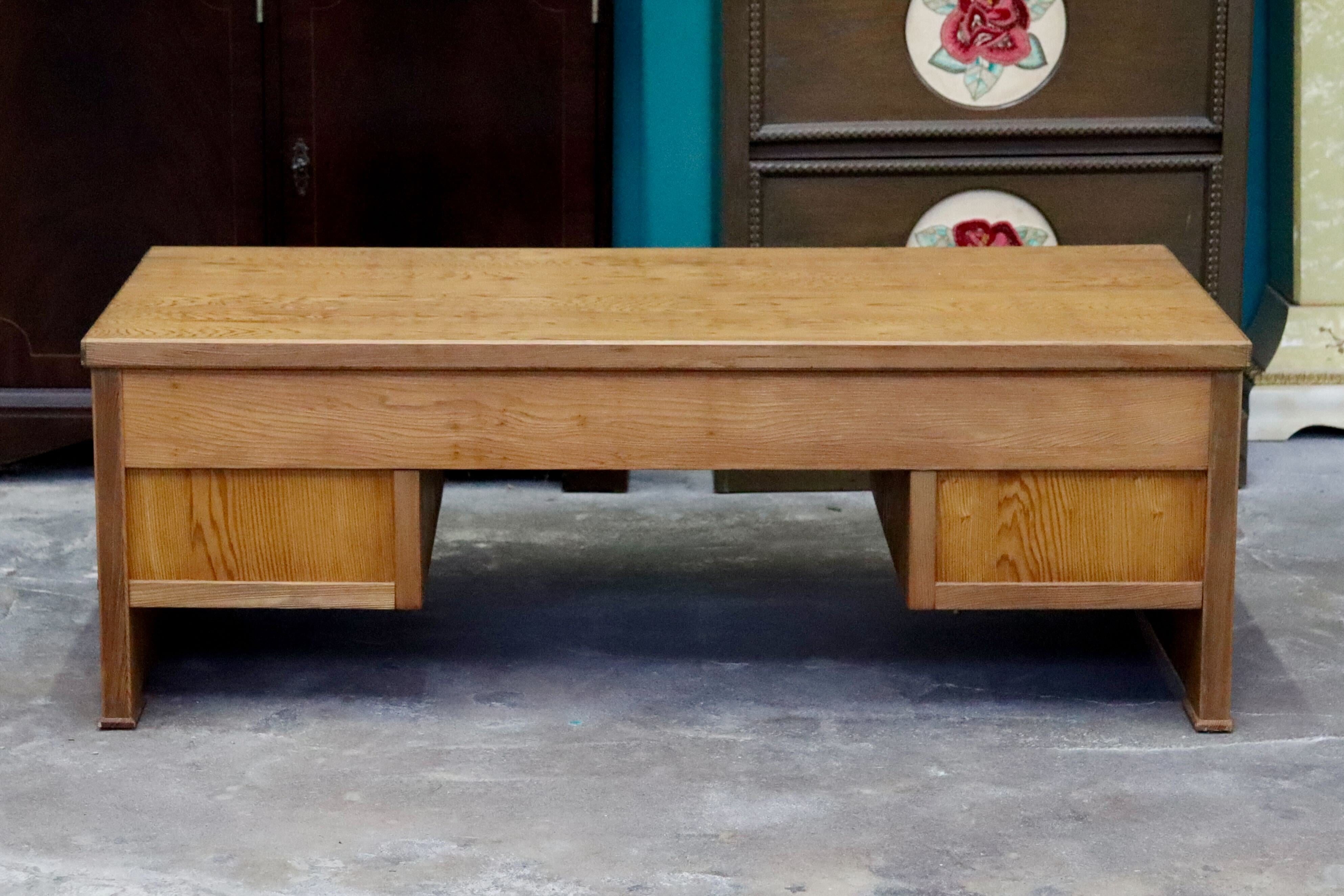 GMIK484○世界遺産屋久杉 民芸家具 文机 座敷机 座卓 ローテーブル 作業台 和室 デスク 机 アンティーク レトロ 伝統工芸 和モダン