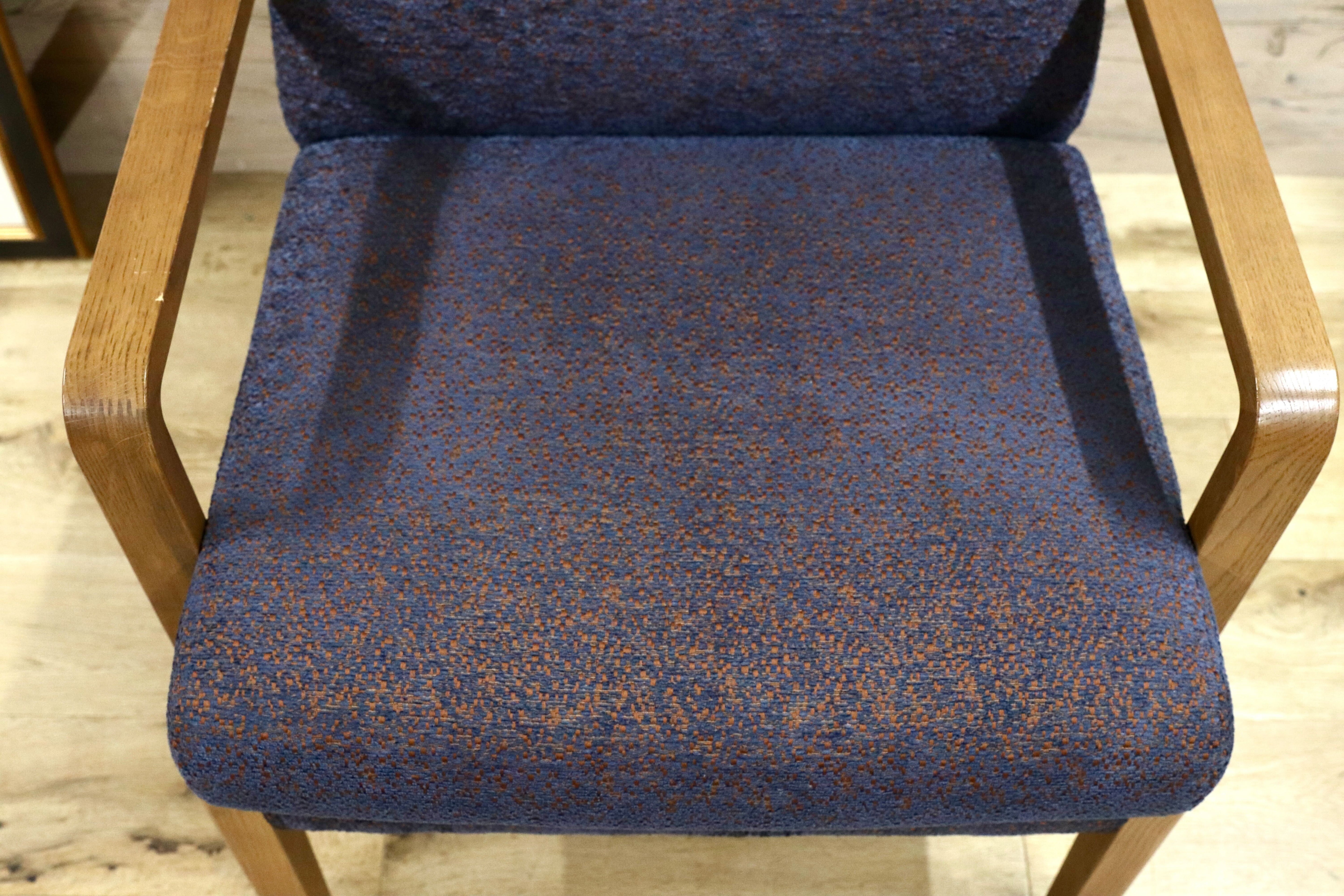 GMHS5A○karimoku / カリモク WU45 1人掛けソファ シングルソファ ラウンジチェア ファブリック オーク材 定価18.8万