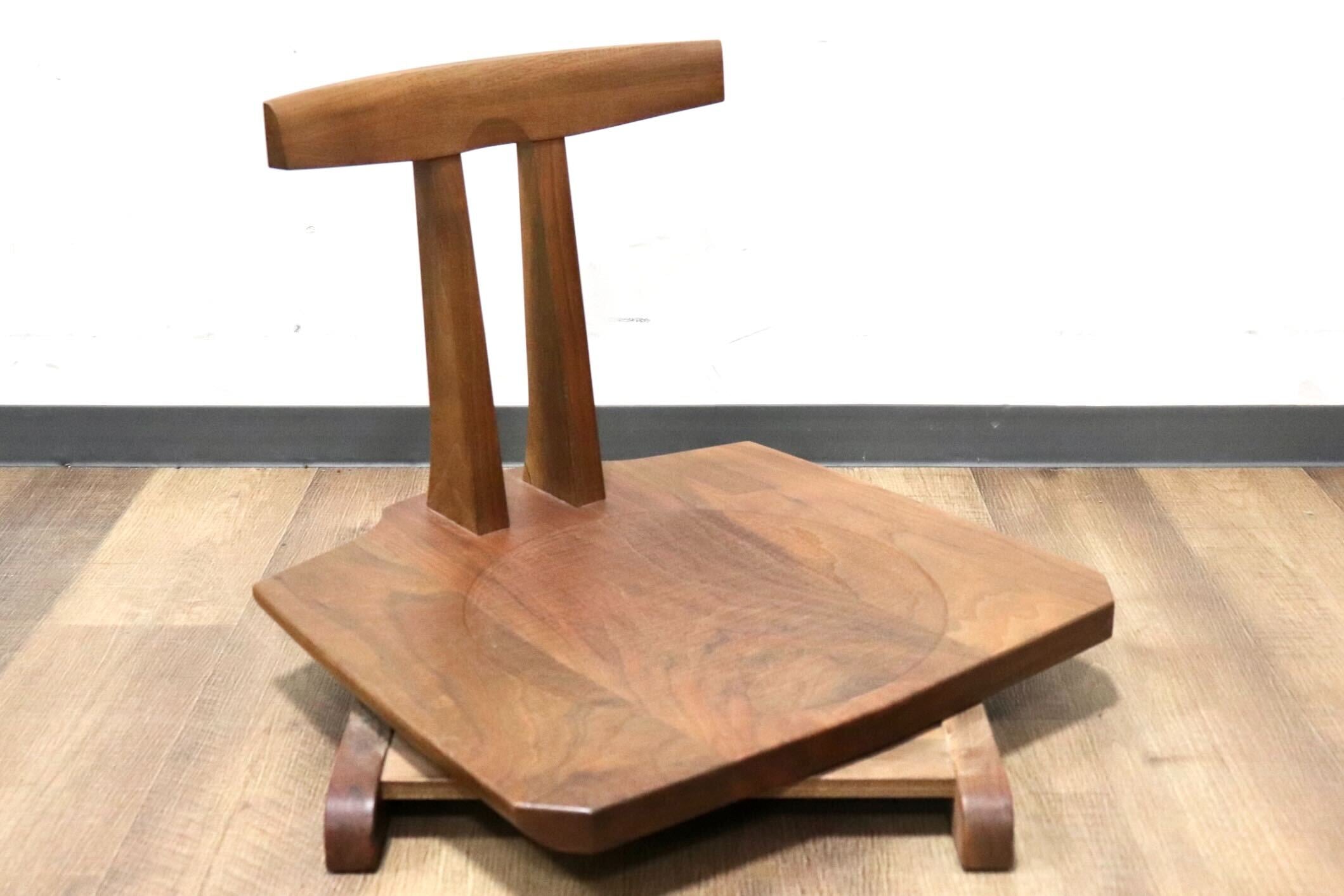 GMHN154D○KEN'S WOOD WORKING / ケンズウッドワーキング 工房家具 回転式 座椅子 座敷椅子 ローチェア 天然木 シンプル ナチュラル モダン