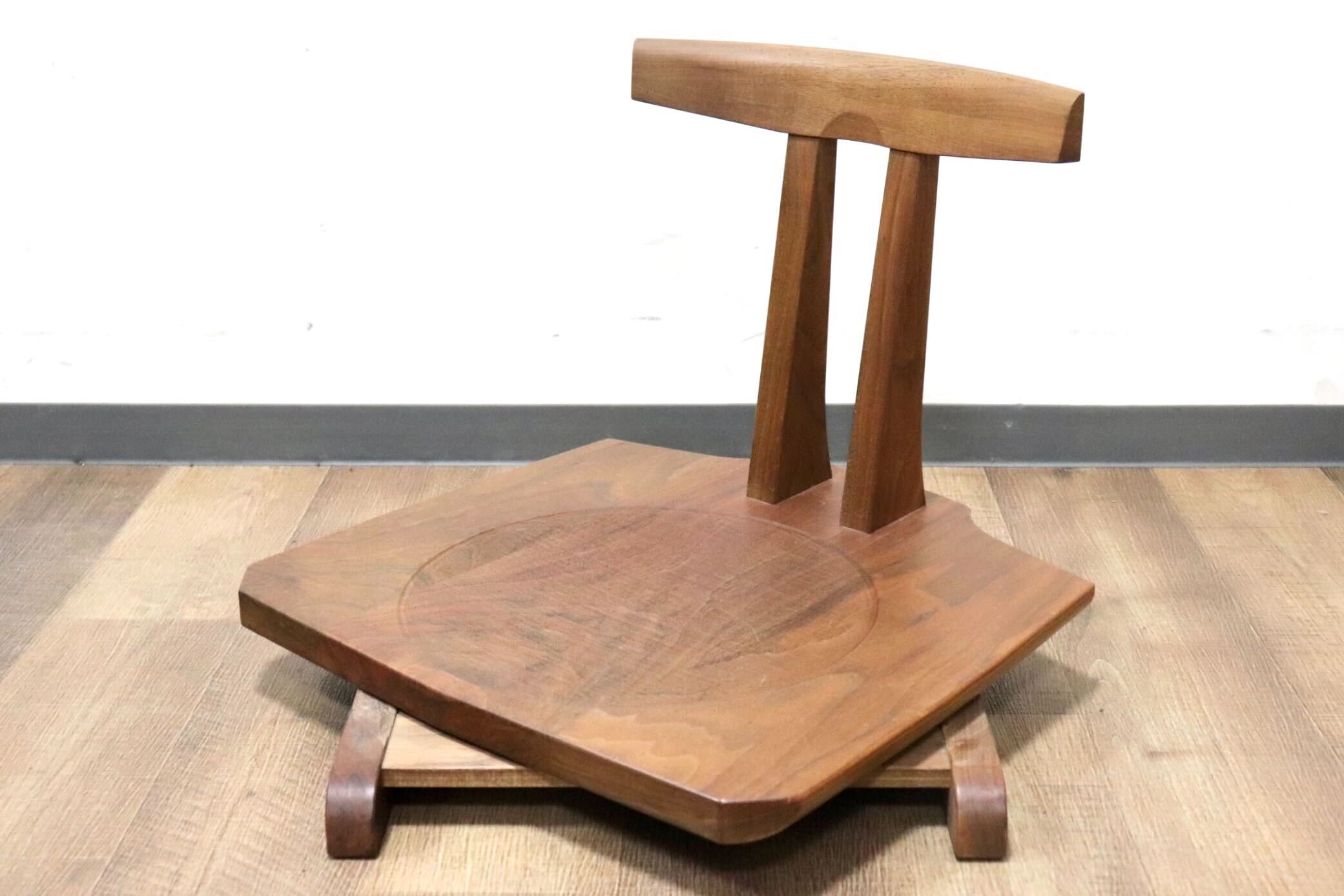 GMHN154D○KEN'S WOOD WORKING / ケンズウッドワーキング 工房家具 回転式 座椅子 座敷椅子 ローチェア 天然木 シンプル ナチュラル モダン