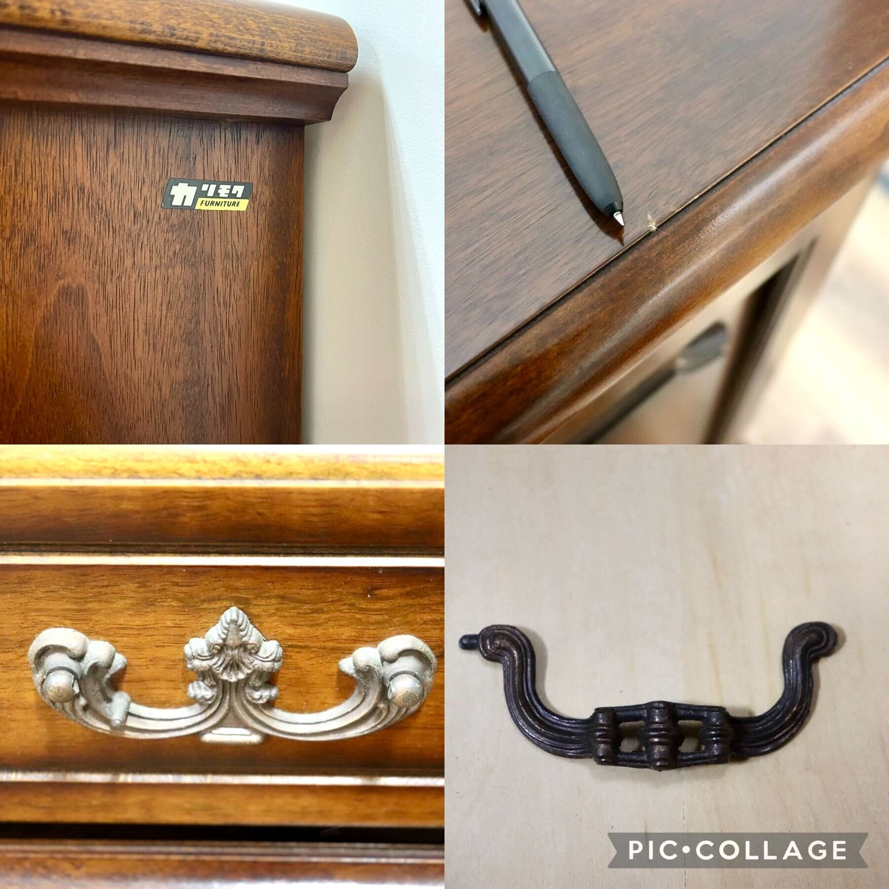 GMGH379○karimoku / カリモク コロニアル サイドボード リビングボード 飾り棚 収納家具 キャビネット カントリー 国産家具 定価約23万