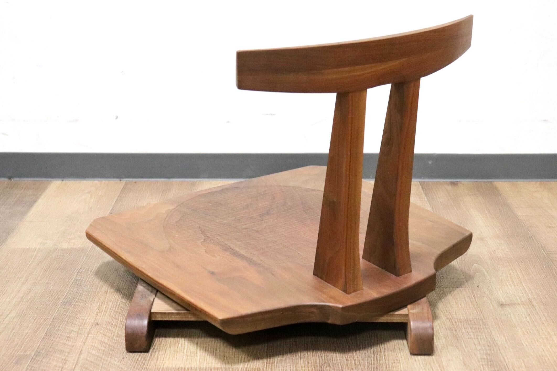 GMHN154D○KEN'S WOOD WORKING / ケンズウッドワーキング 工房家具 回転式 座椅子 座敷椅子 ローチェア 天然木 シンプル ナチュラル モダン