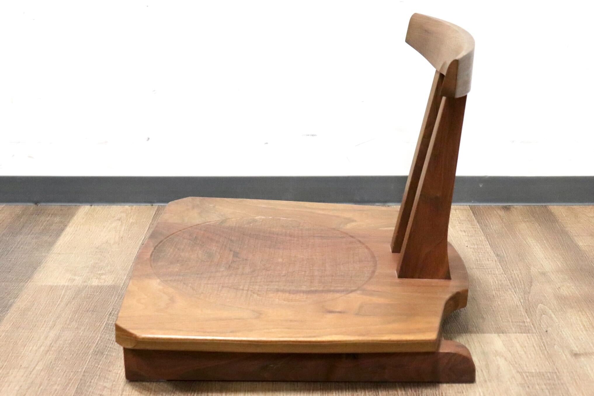 GMHN154D○KEN'S WOOD WORKING / ケンズウッドワーキング 工房家具 回転式 座椅子 座敷椅子 ローチェア 天然木 シンプル ナチュラル モダン