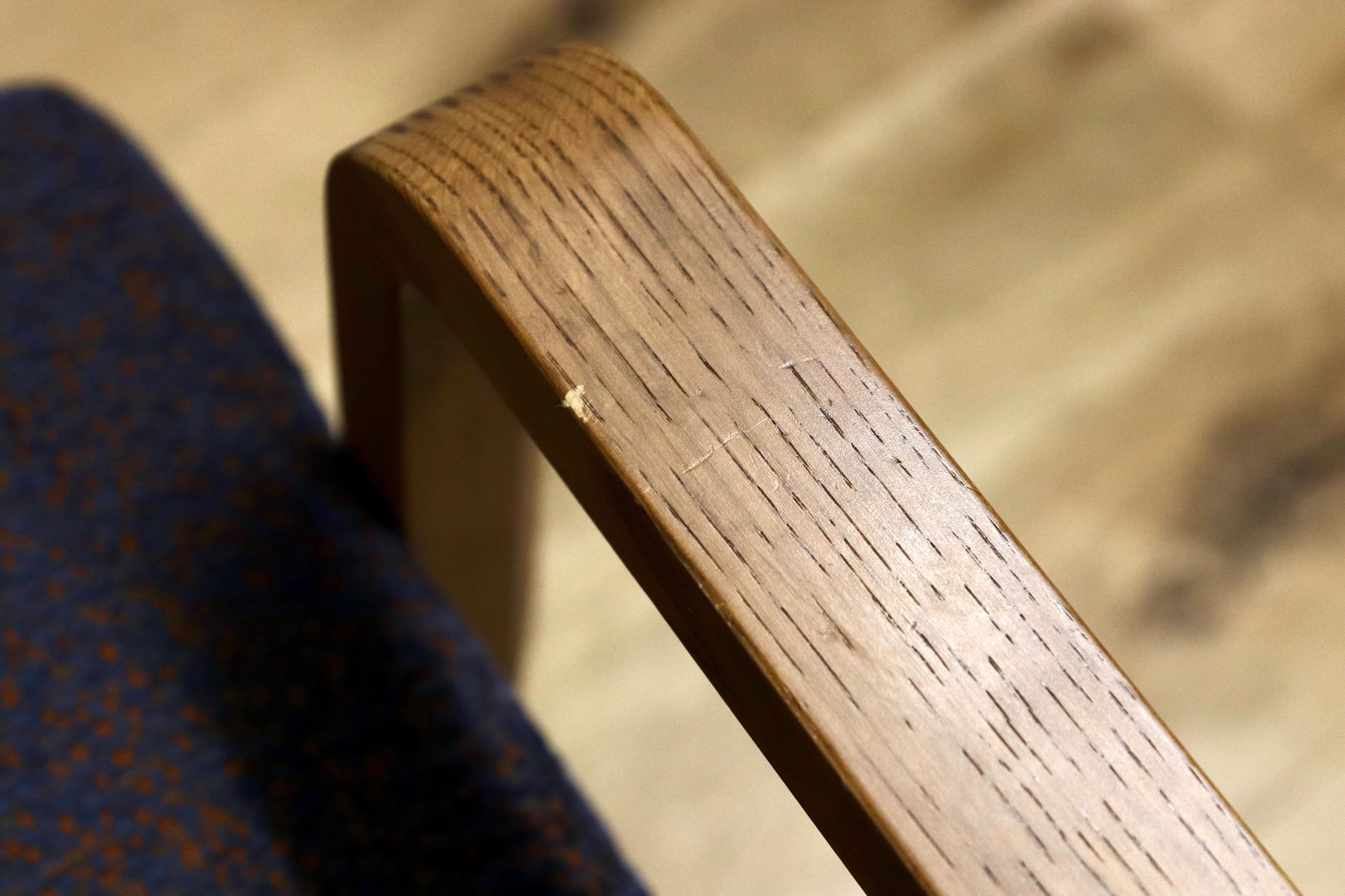 GMHS5A○karimoku / カリモク WU45 1人掛けソファ シングルソファ ラウンジチェア ファブリック オーク材 定価18.8万