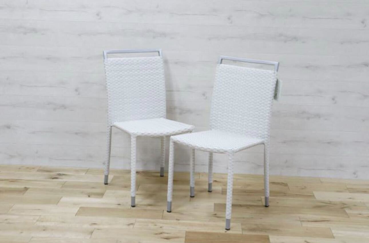 GMDNM78E'○CHERRY FURNITURE / チェリー 桜屋工業 ダイニングチェア 椅子 リビング ガーデン兼用 展示未使用品 2脚セット