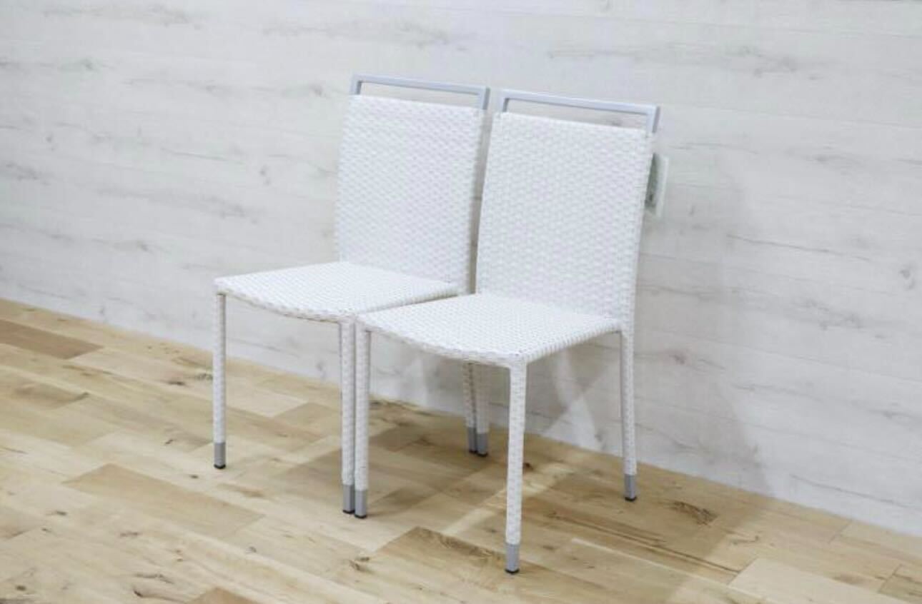 GMDNM78E'○CHERRY FURNITURE / チェリー 桜屋工業 ダイニングチェア 椅子 リビング ガーデン兼用 展示未使用品 2脚セット