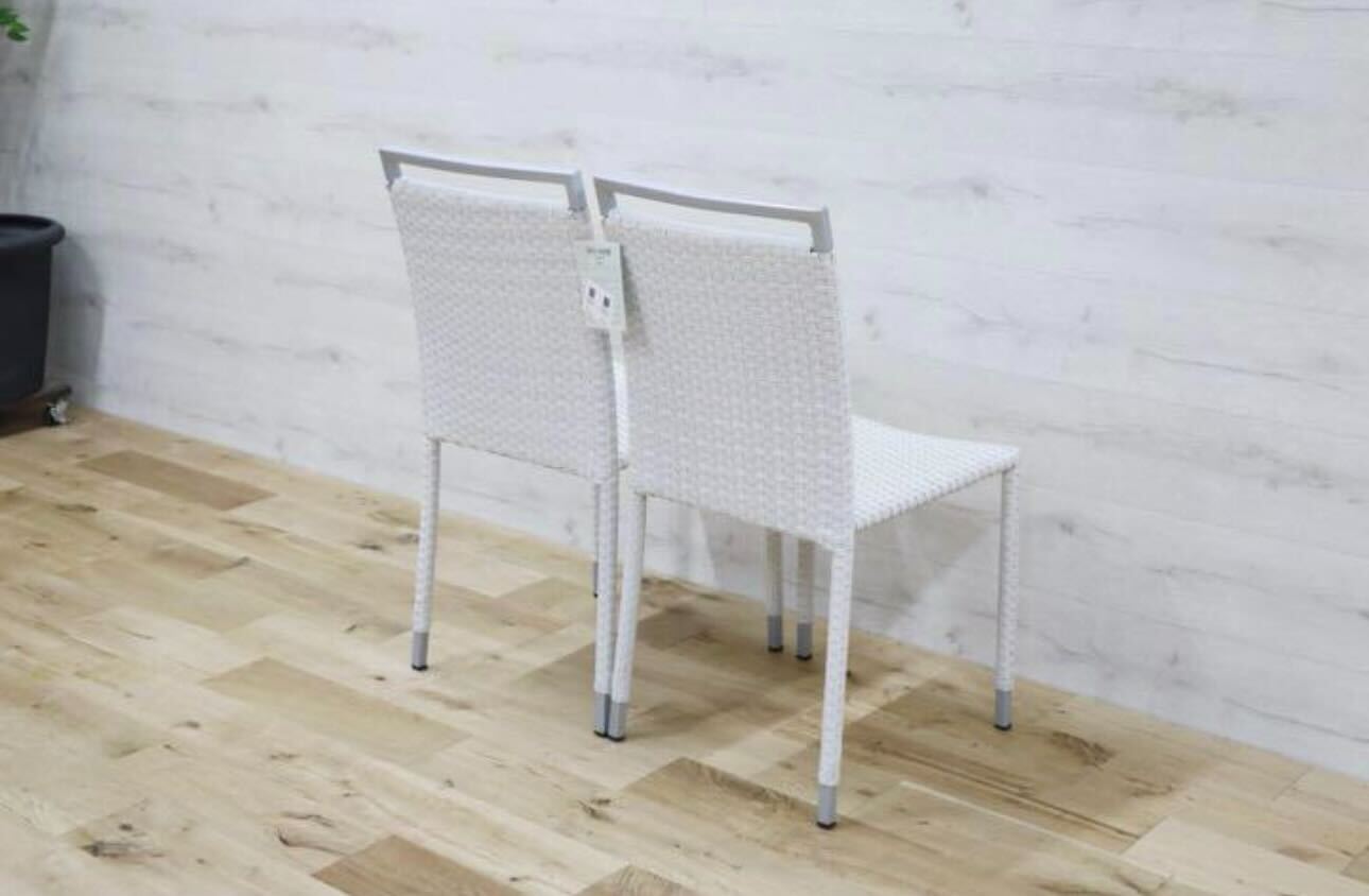 GMDNM78E'○CHERRY FURNITURE / チェリー 桜屋工業 ダイニングチェア 椅子 リビング ガーデン兼用 展示未使用品 2脚セット