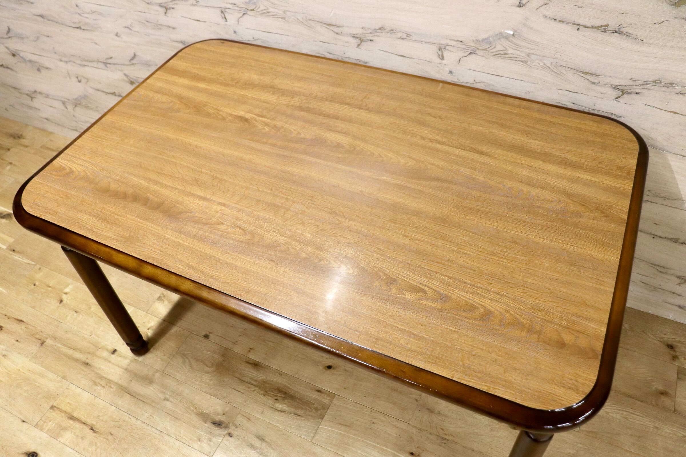 GMIH303○karimoku / カリモク オールドカリモク ダイニングテーブル 食卓テーブル 木製 ナチュラル ヴィンテージ 昭和レトロ 国産家具