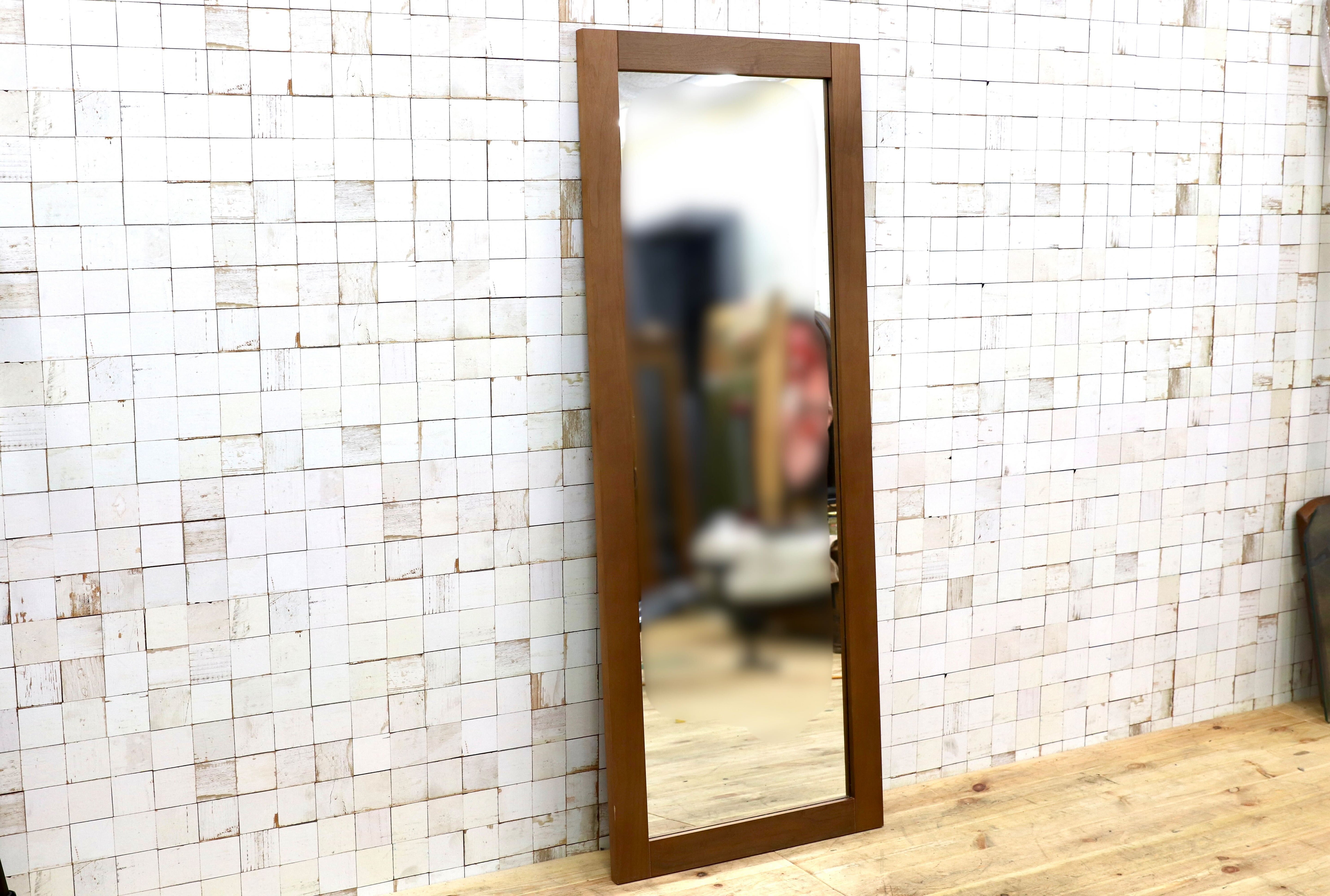 GMIH156○ACTUS / アクタス イアン 鏡 大型ミラー ウォールナットフレーム 姿見 北欧スタイル モダン