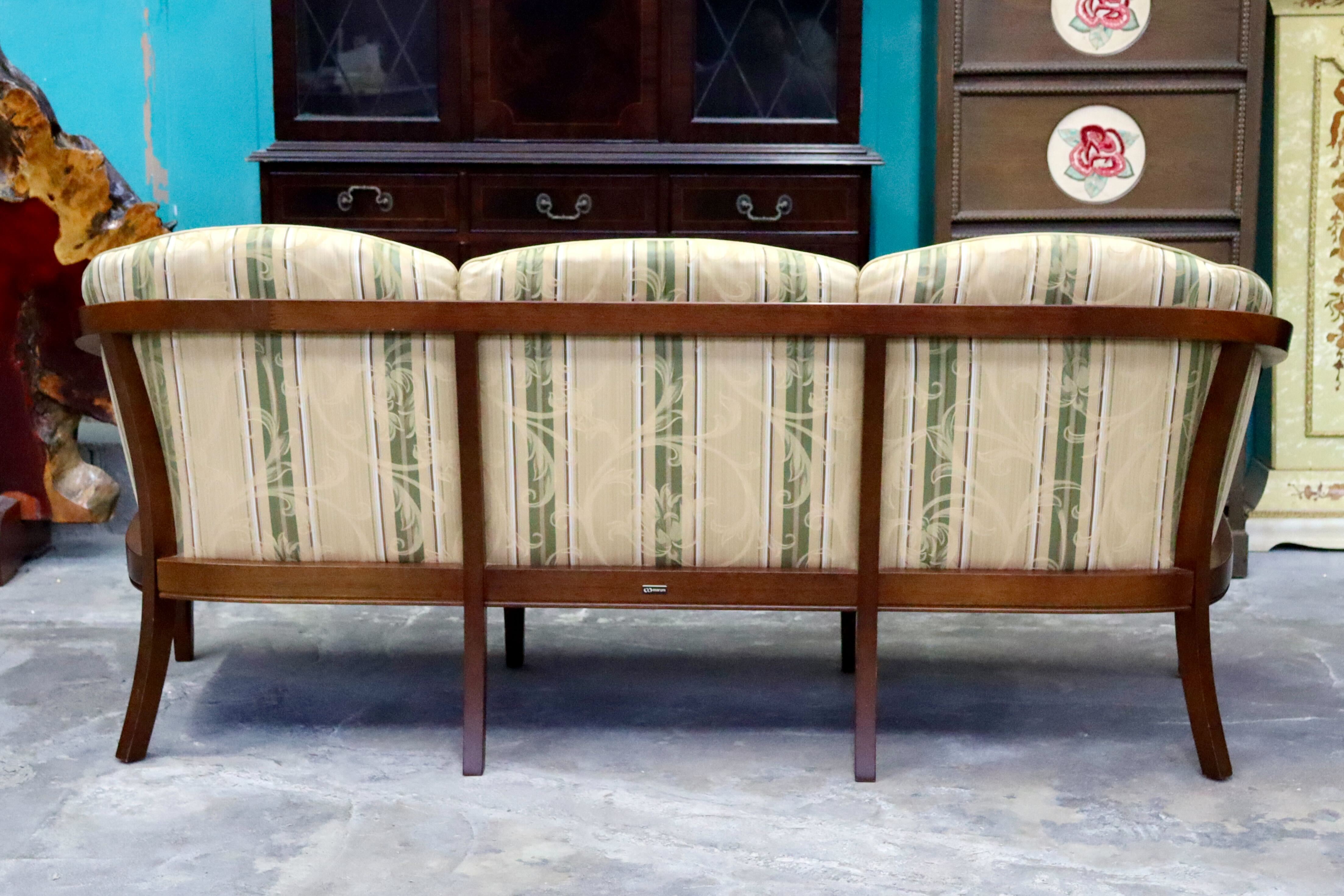 GMIK592○maruni / マルニ ニースⅡ 地中海 3人掛けソファ トリプルソファ 長椅子 ファブリック ヨーロピアン クラシック 定価約32万