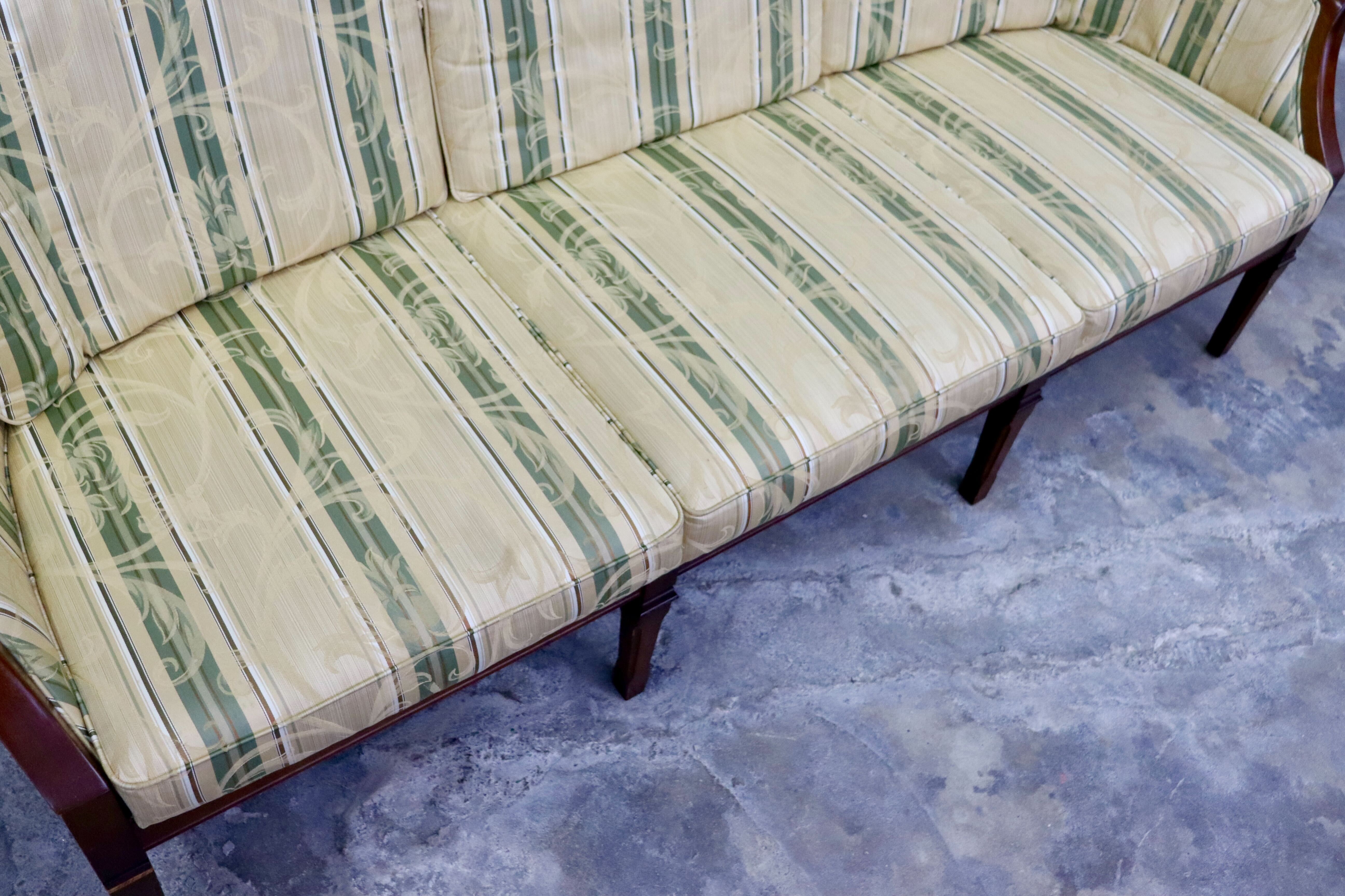 GMIK592○maruni / マルニ ニースⅡ 地中海 3人掛けソファ トリプルソファ 長椅子 ファブリック ヨーロピアン クラシック 定価約32万