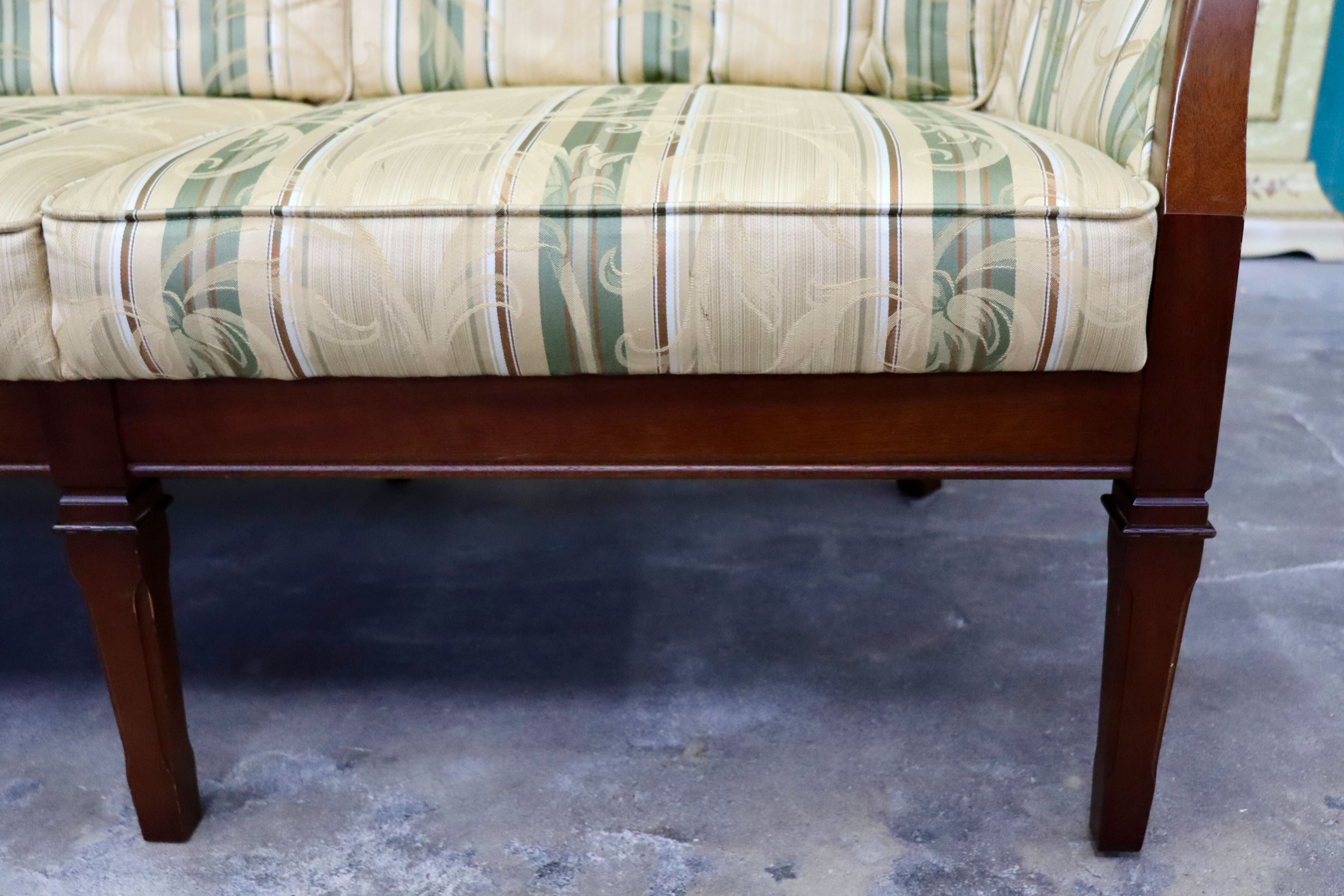 GMIK592○maruni / マルニ ニースⅡ 地中海 3人掛けソファ トリプルソファ 長椅子 ファブリック ヨーロピアン クラシック 定価約32万