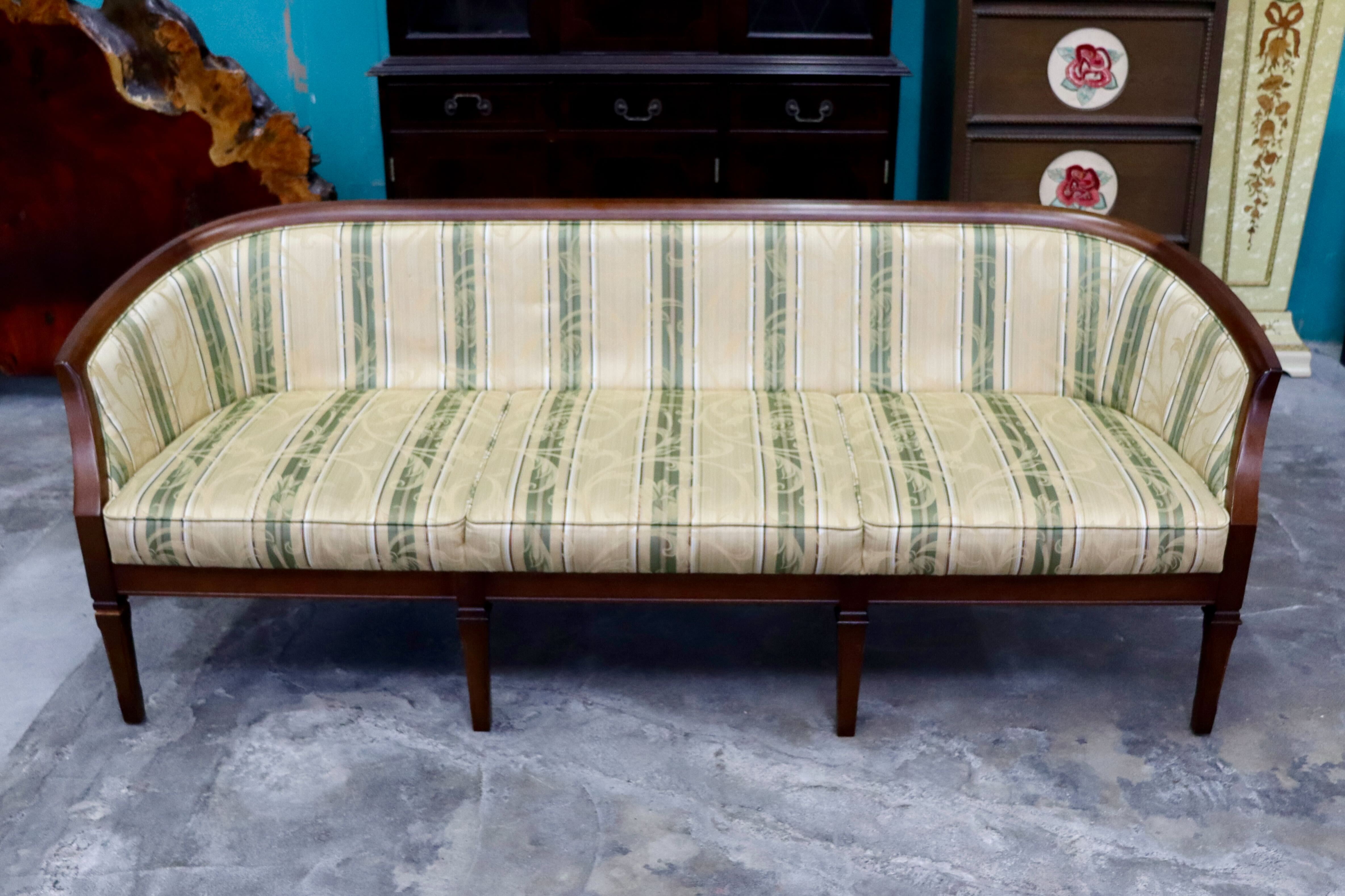 GMIK592○maruni / マルニ ニースⅡ 地中海 3人掛けソファ トリプルソファ 長椅子 ファブリック ヨーロピアン クラシック 定価約32万