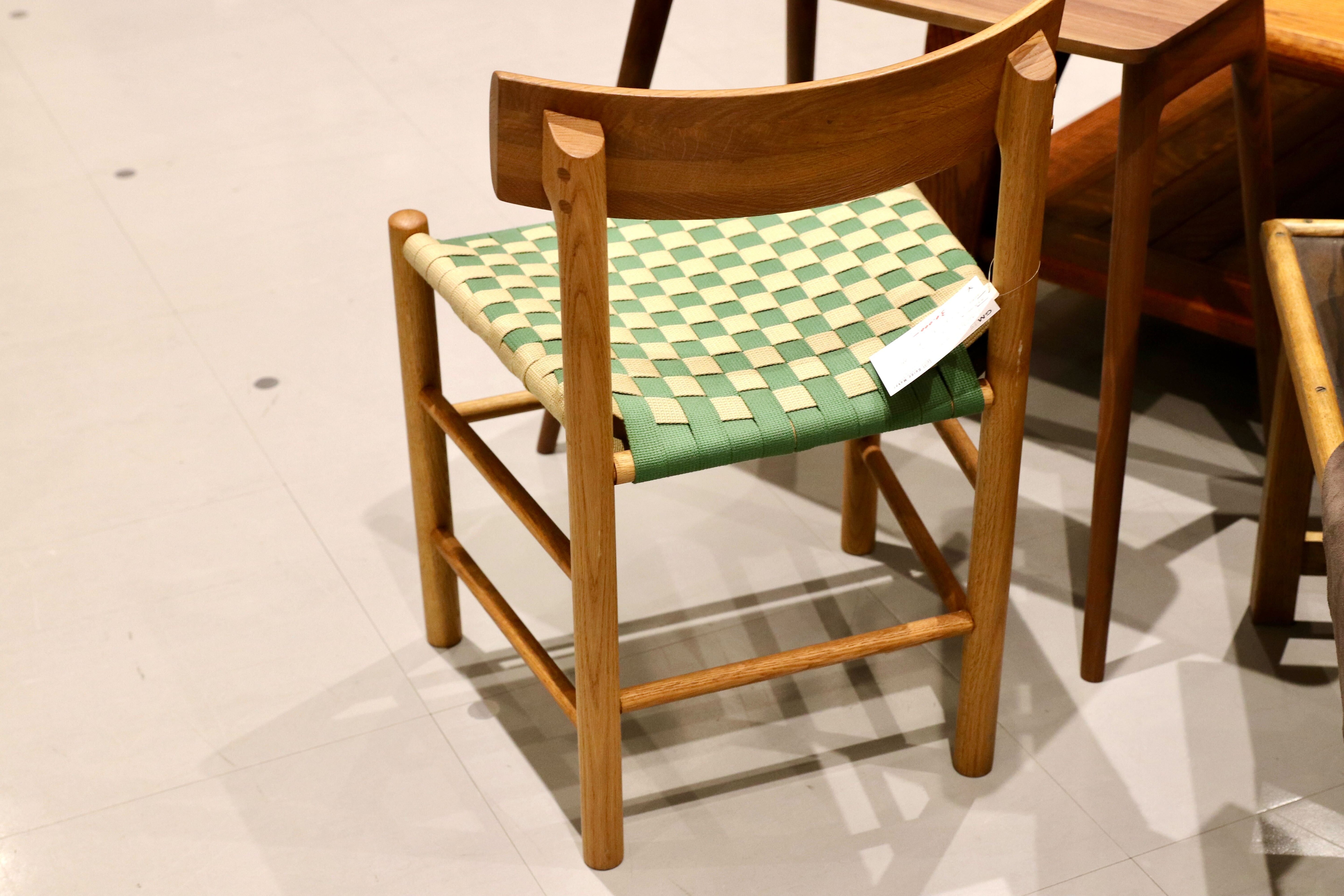GMIS292○広松木工 / HIROMATSU FURNITURE シェーカー SHAKER チェア キッズチェア サイドチェア オーク材 テープ 展示品