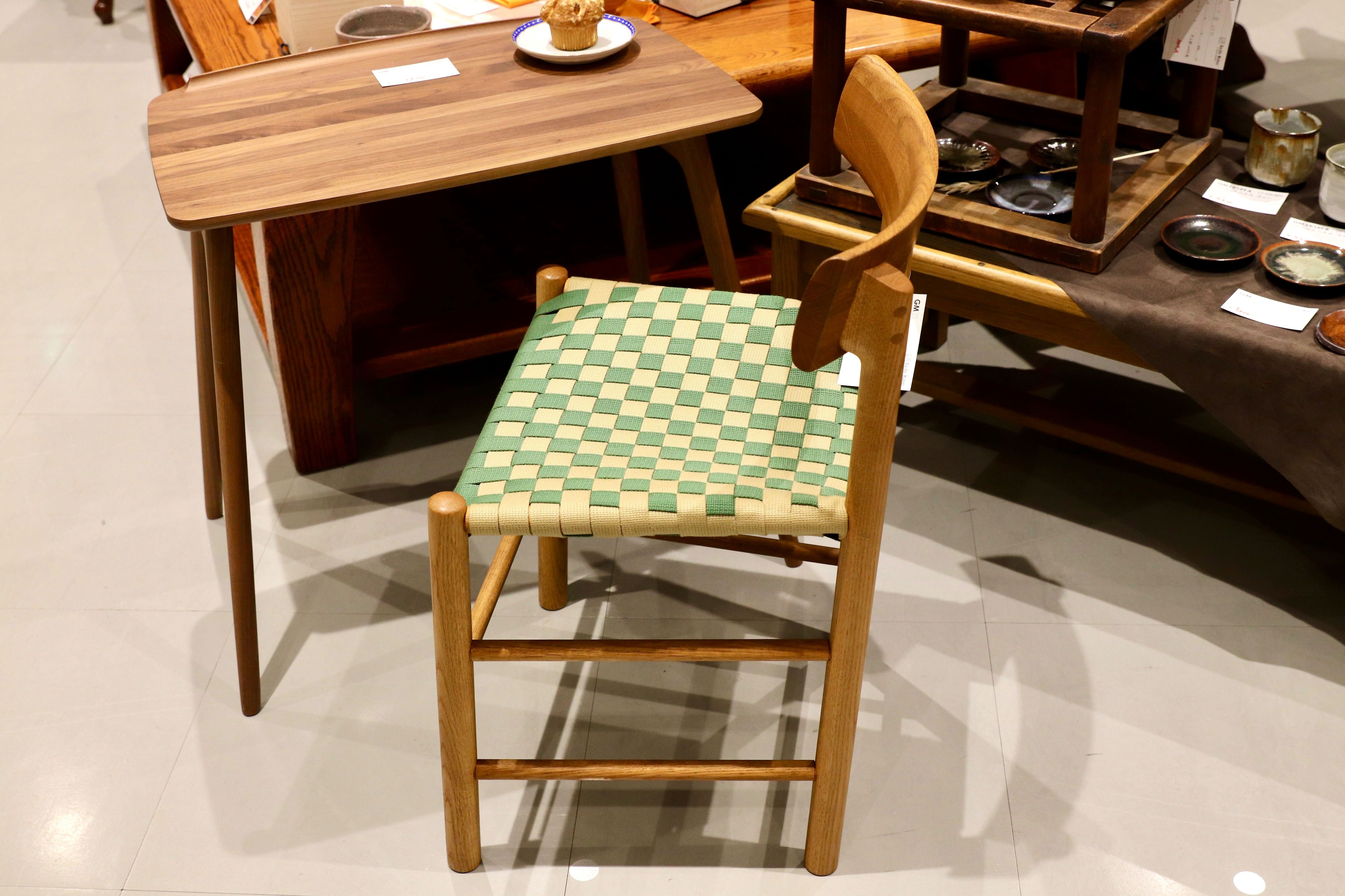 GMIS292○広松木工 / HIROMATSU FURNITURE シェーカー SHAKER チェア キッズチェア サイドチェア オーク材 テープ 展示品