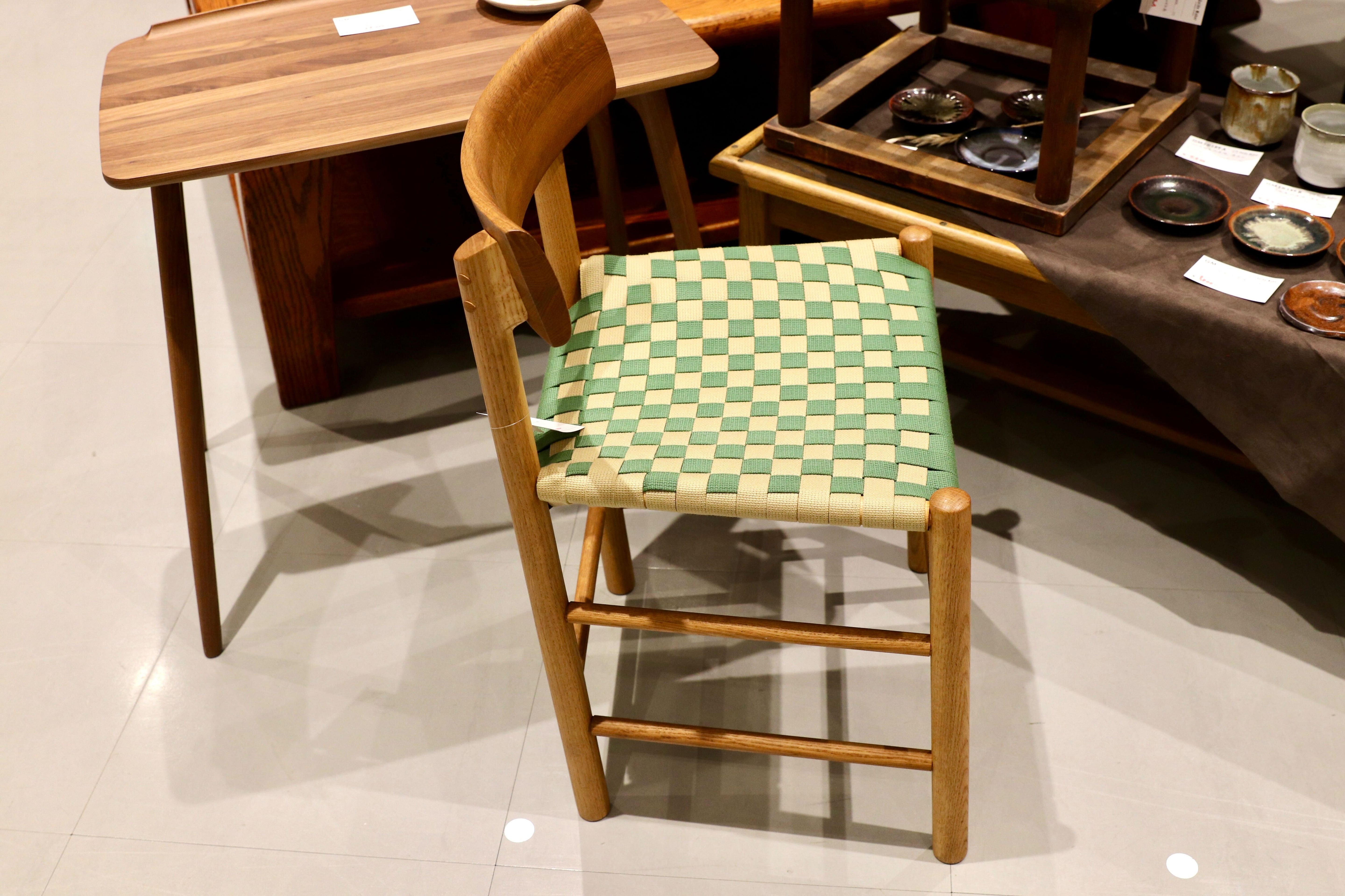 GMIS292○広松木工 / HIROMATSU FURNITURE シェーカー SHAKER チェア キッズチェア サイドチェア オーク材 テープ 展示品
