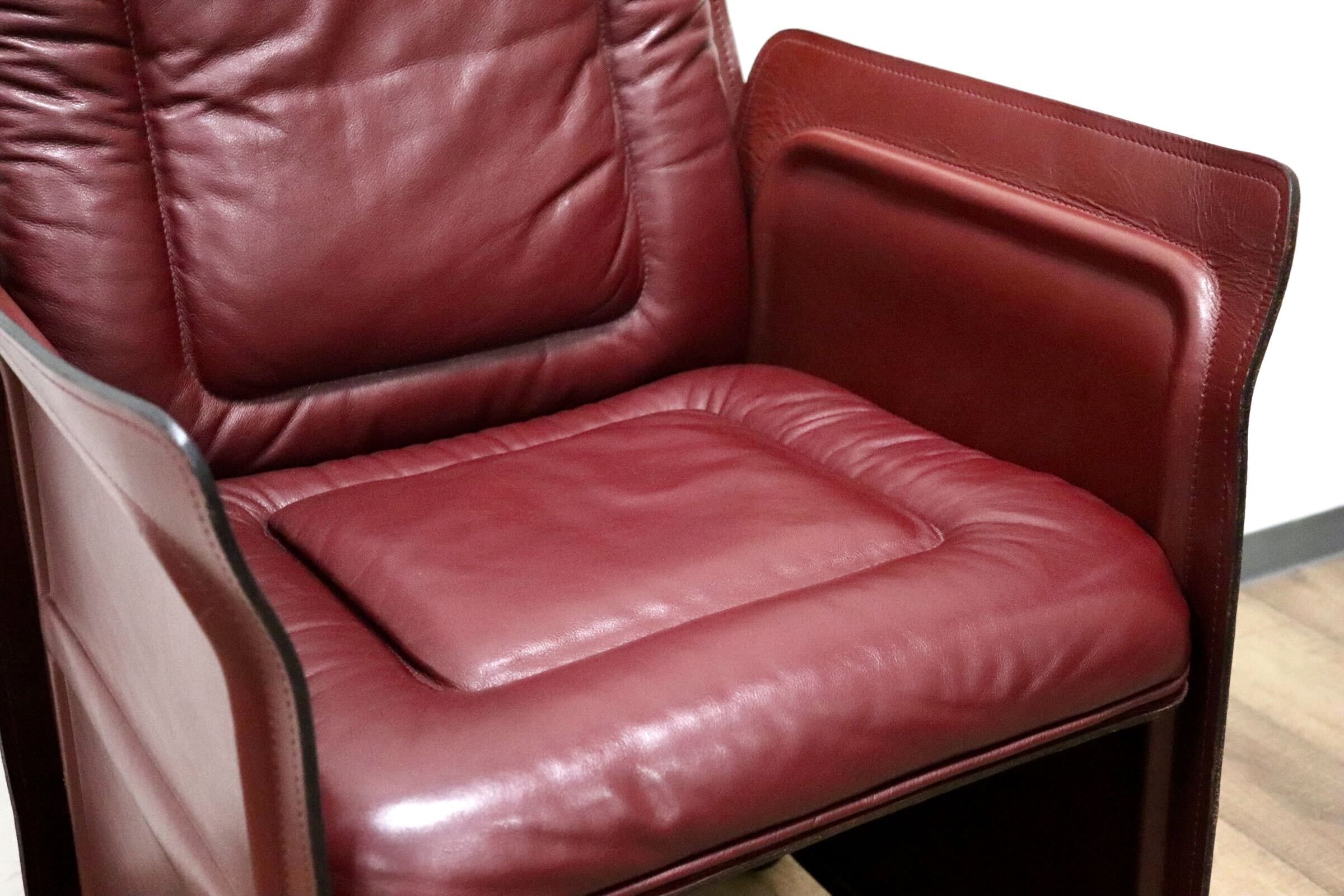 GMGK540C○i4Mariani / クアトロマリアーニ メトーラ イタリア製 ラウンジチェア エグゼクティブチェア 総革 約33万 検)カッシーナ B&B